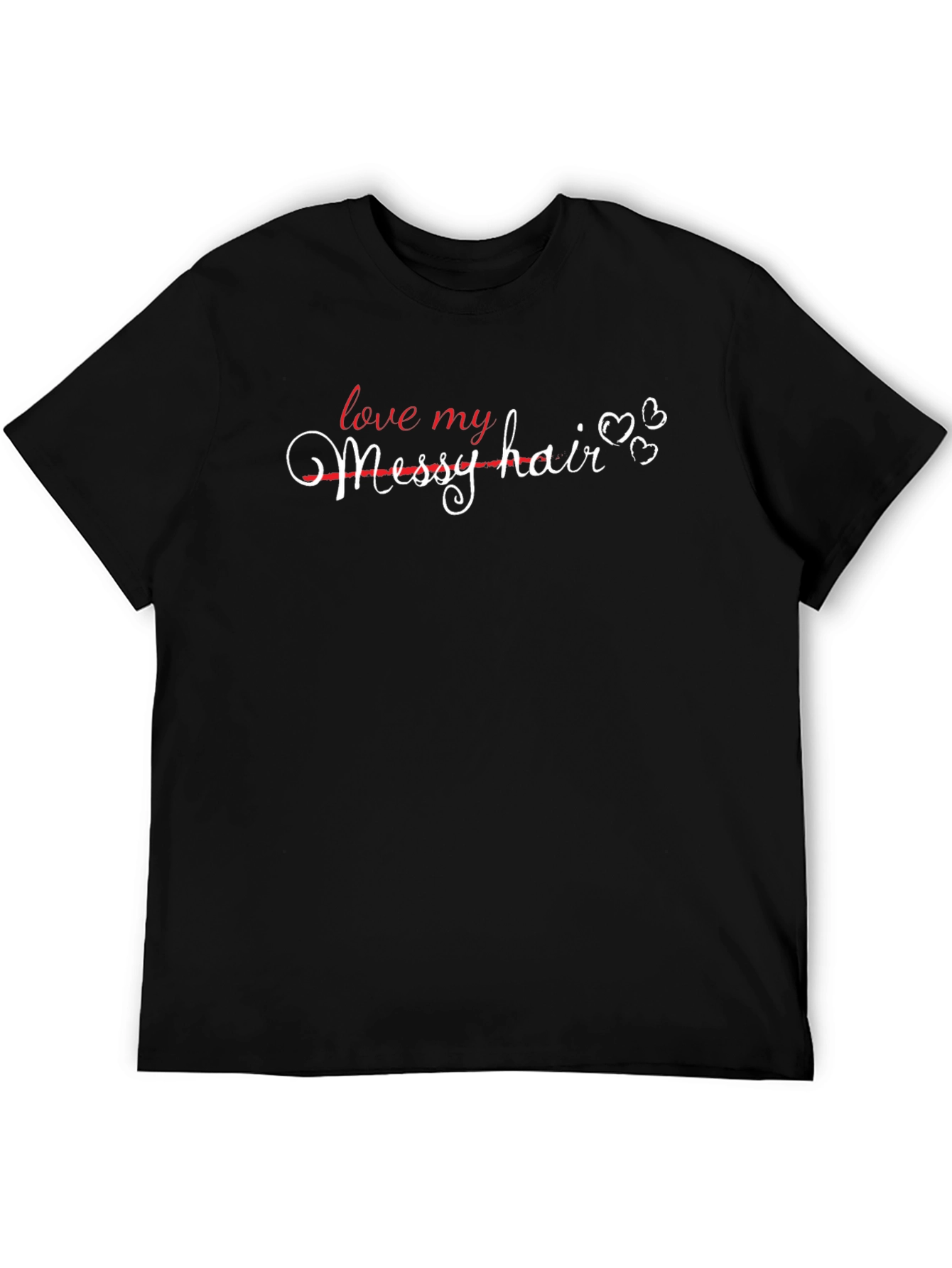 Love My Messy Hair Graphic Tee - Trendy Casual Style
