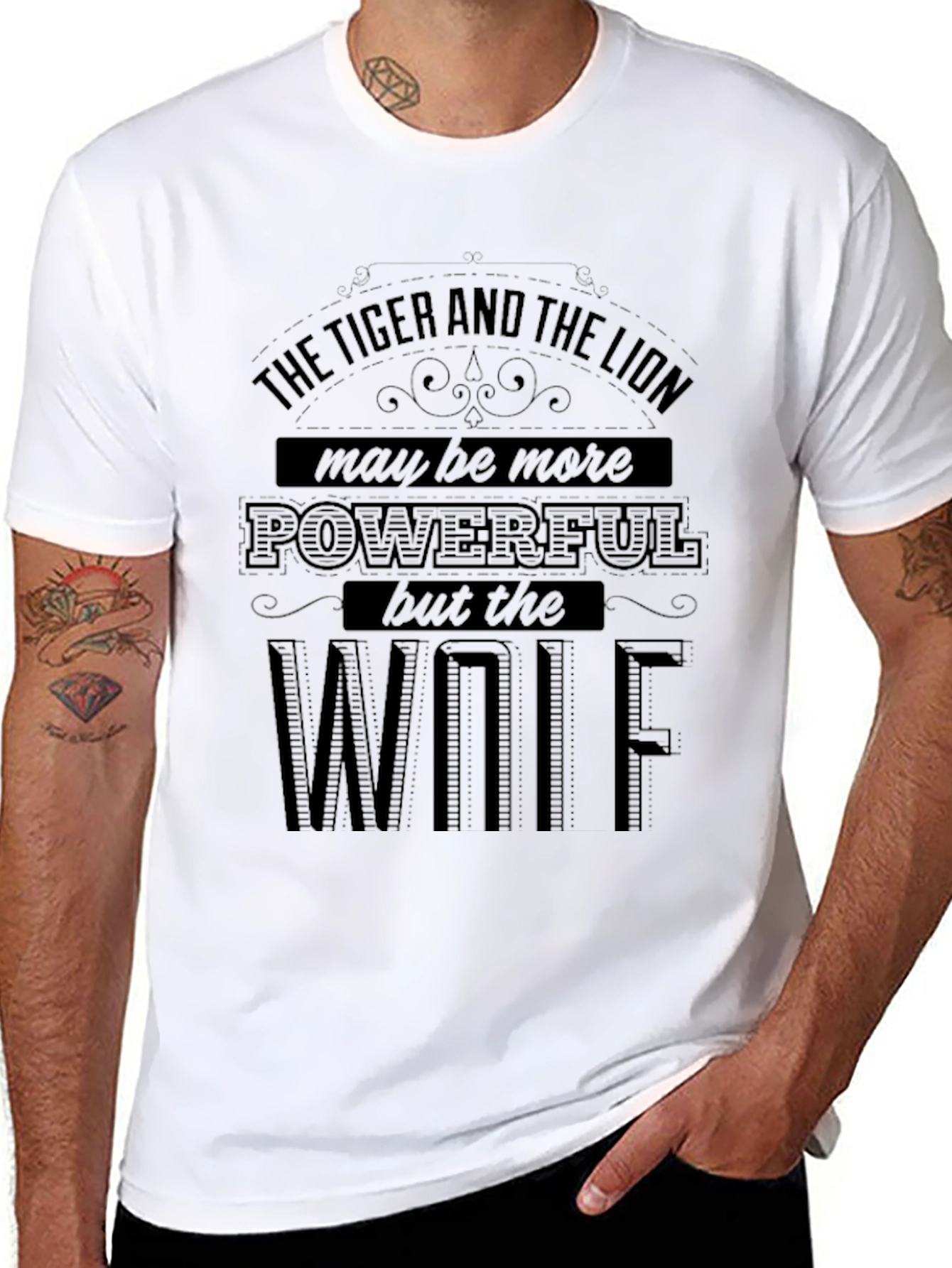 Tiger Lion Wolf T-Shirt: Powerful Graphic Tee