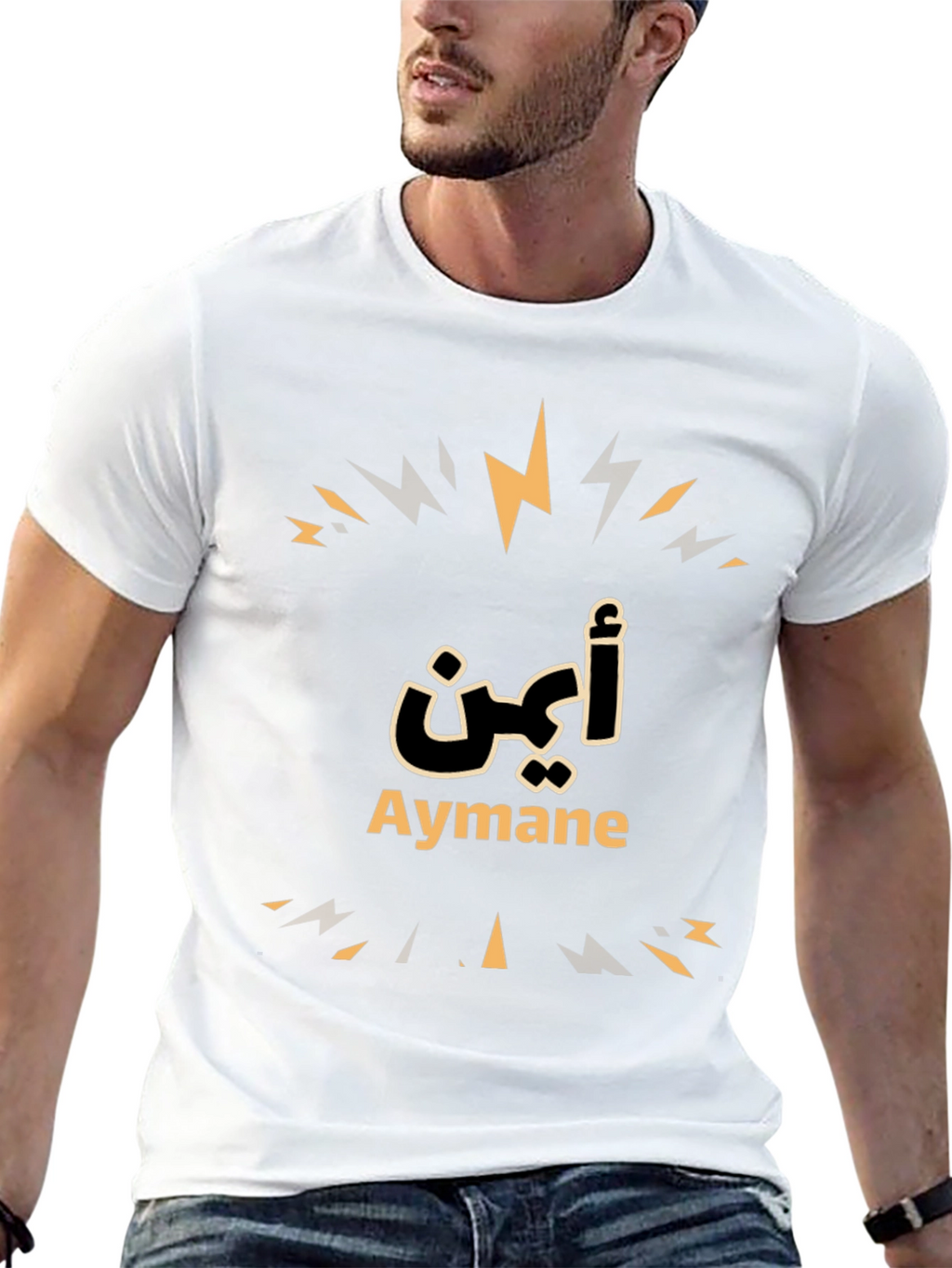 Aymane Personalized Black T-Shirt