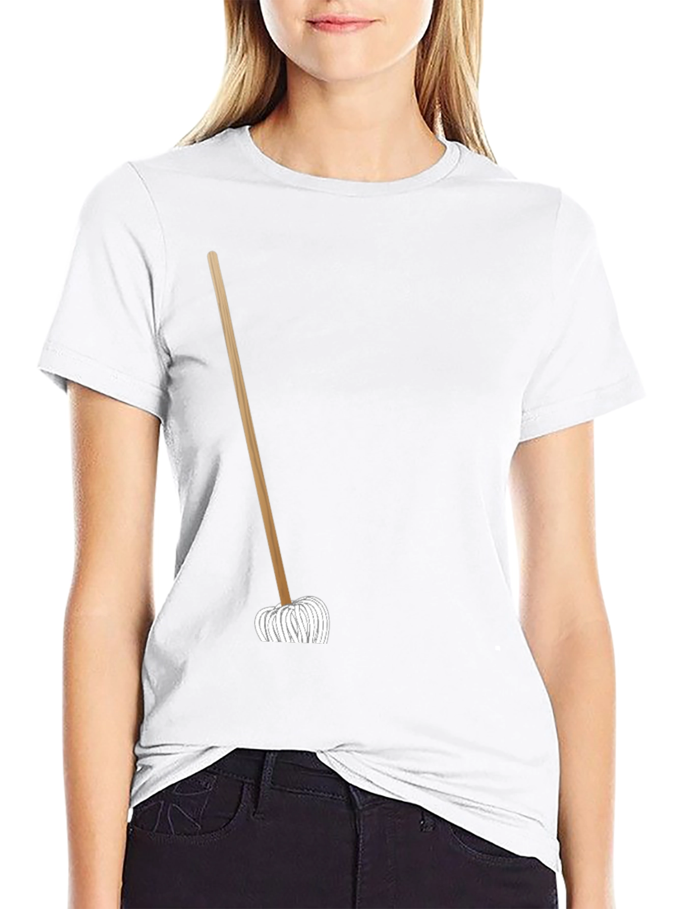 Novelty Mop Graphic T-Shirt - Black