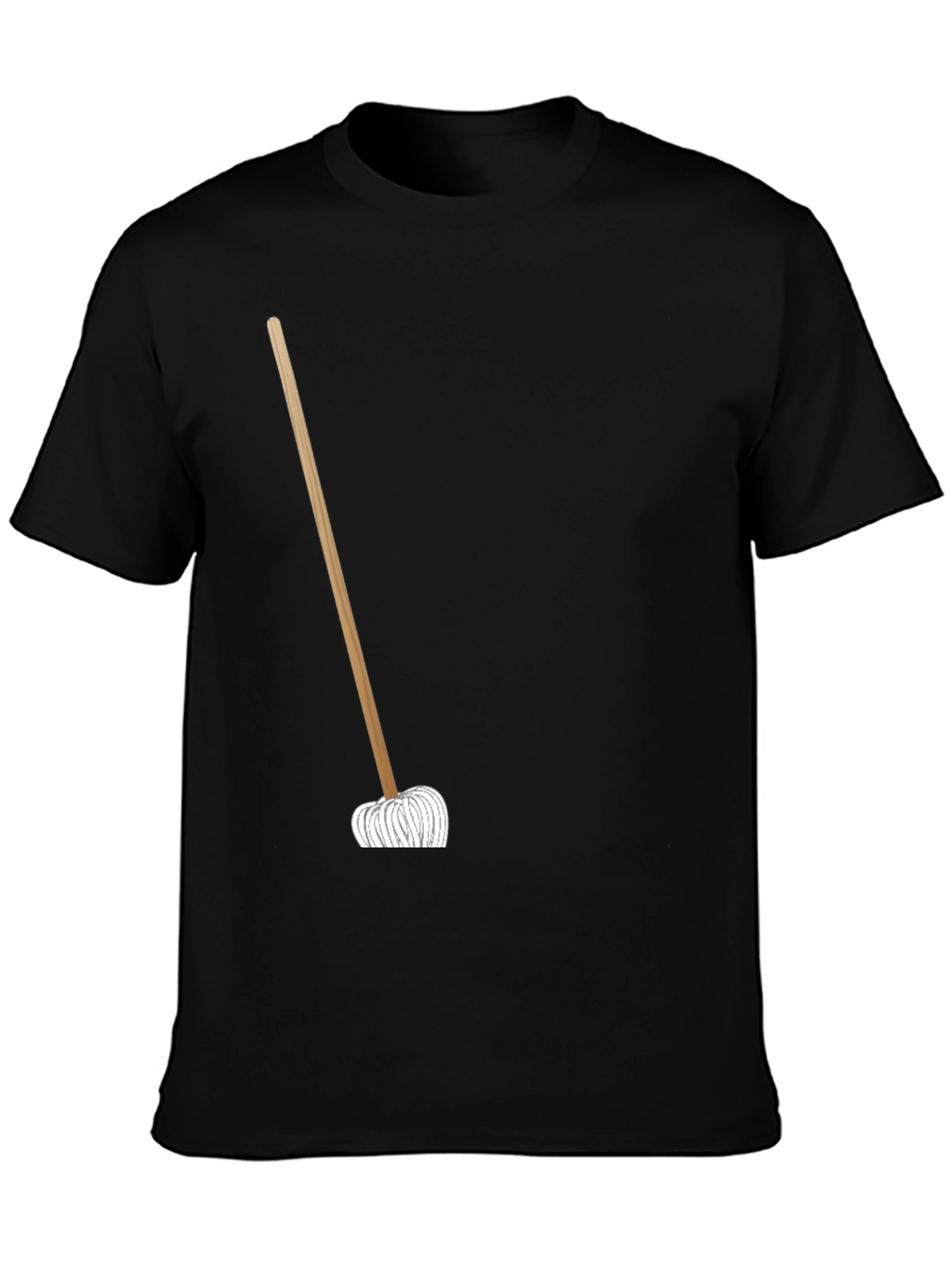 Novelty Mop Graphic T-Shirt - Black