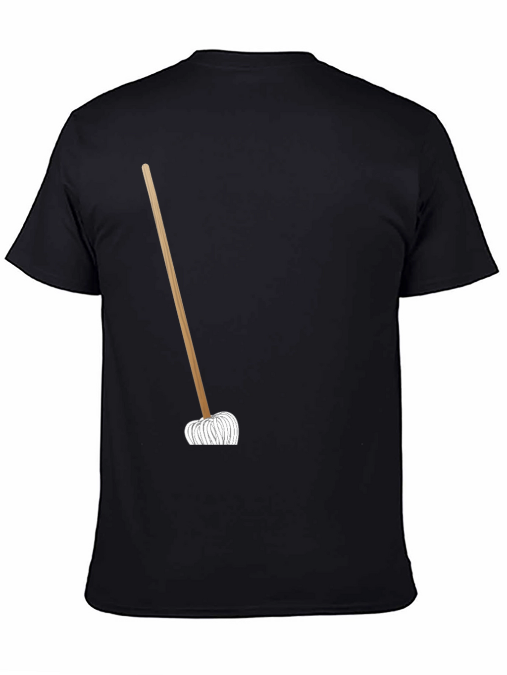 Novelty Mop Graphic T-Shirt - Black