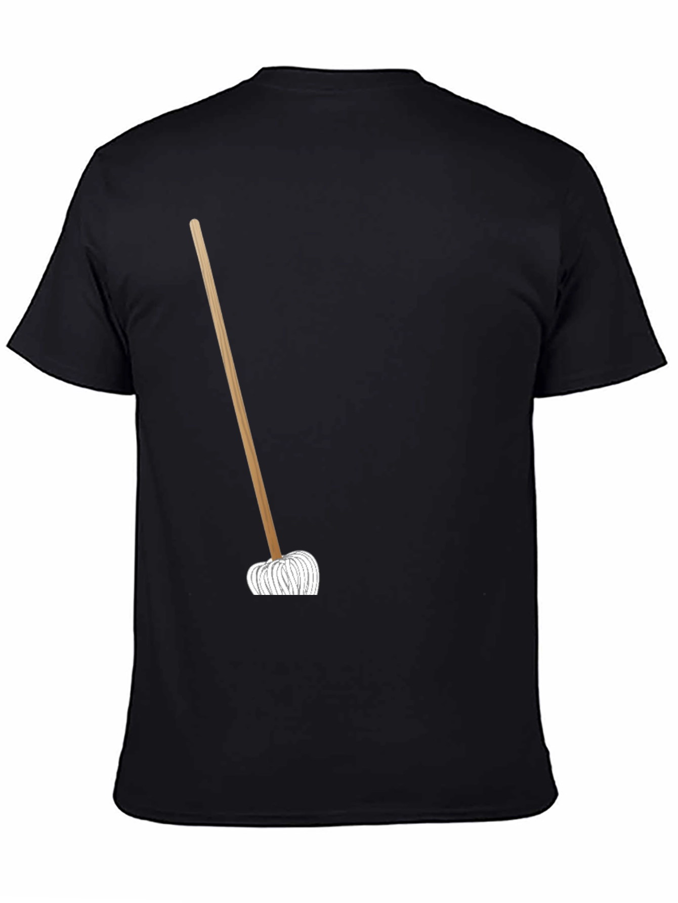 Novelty Mop Graphic T-Shirt - Black