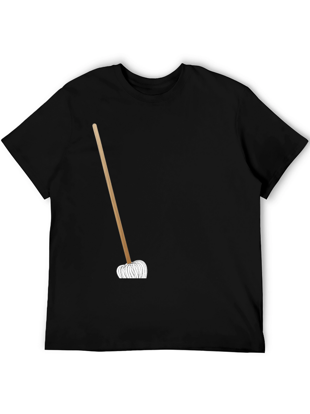 Novelty Mop Graphic T-Shirt - Black