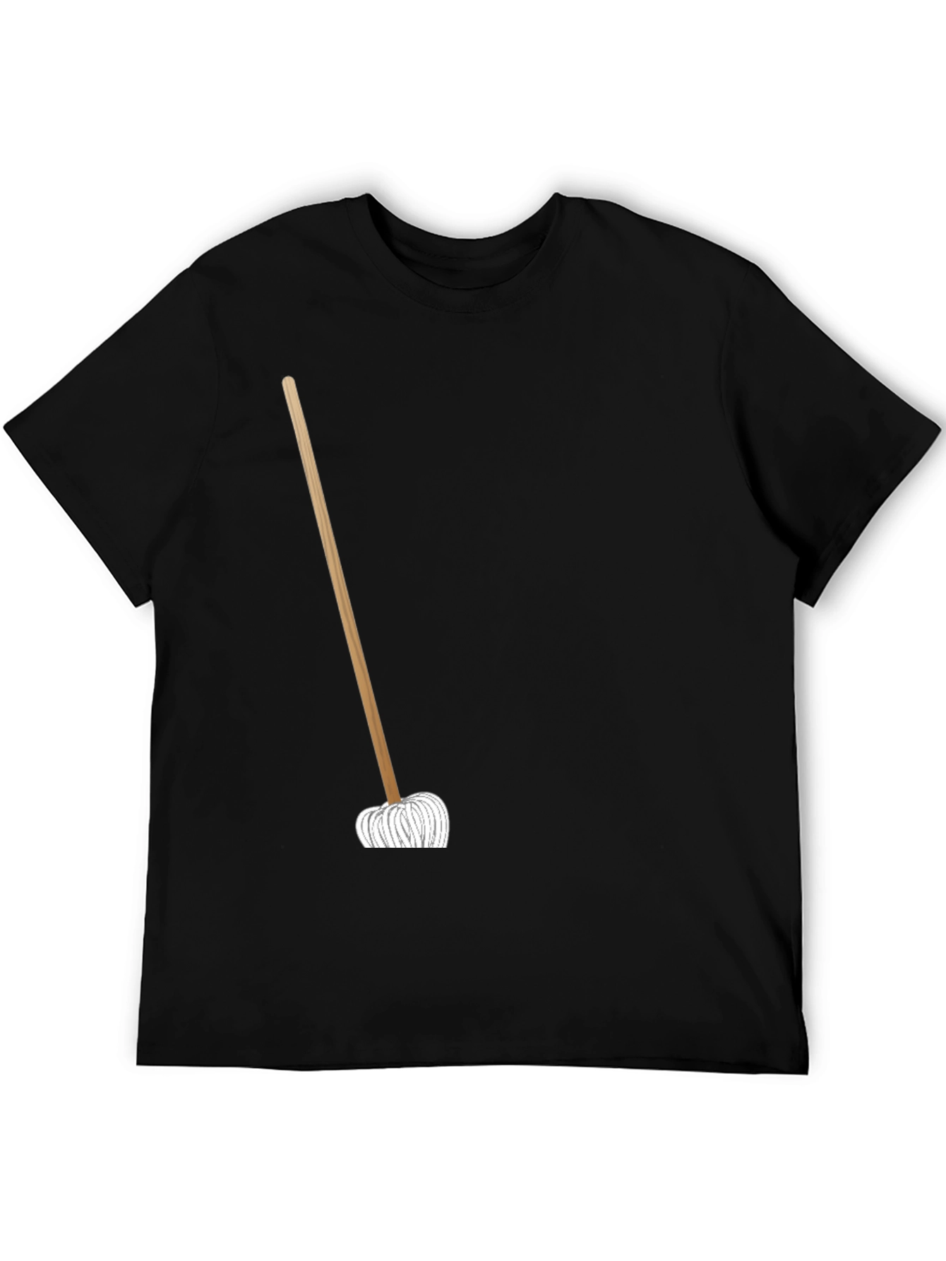 Novelty Mop Graphic T-Shirt - Black