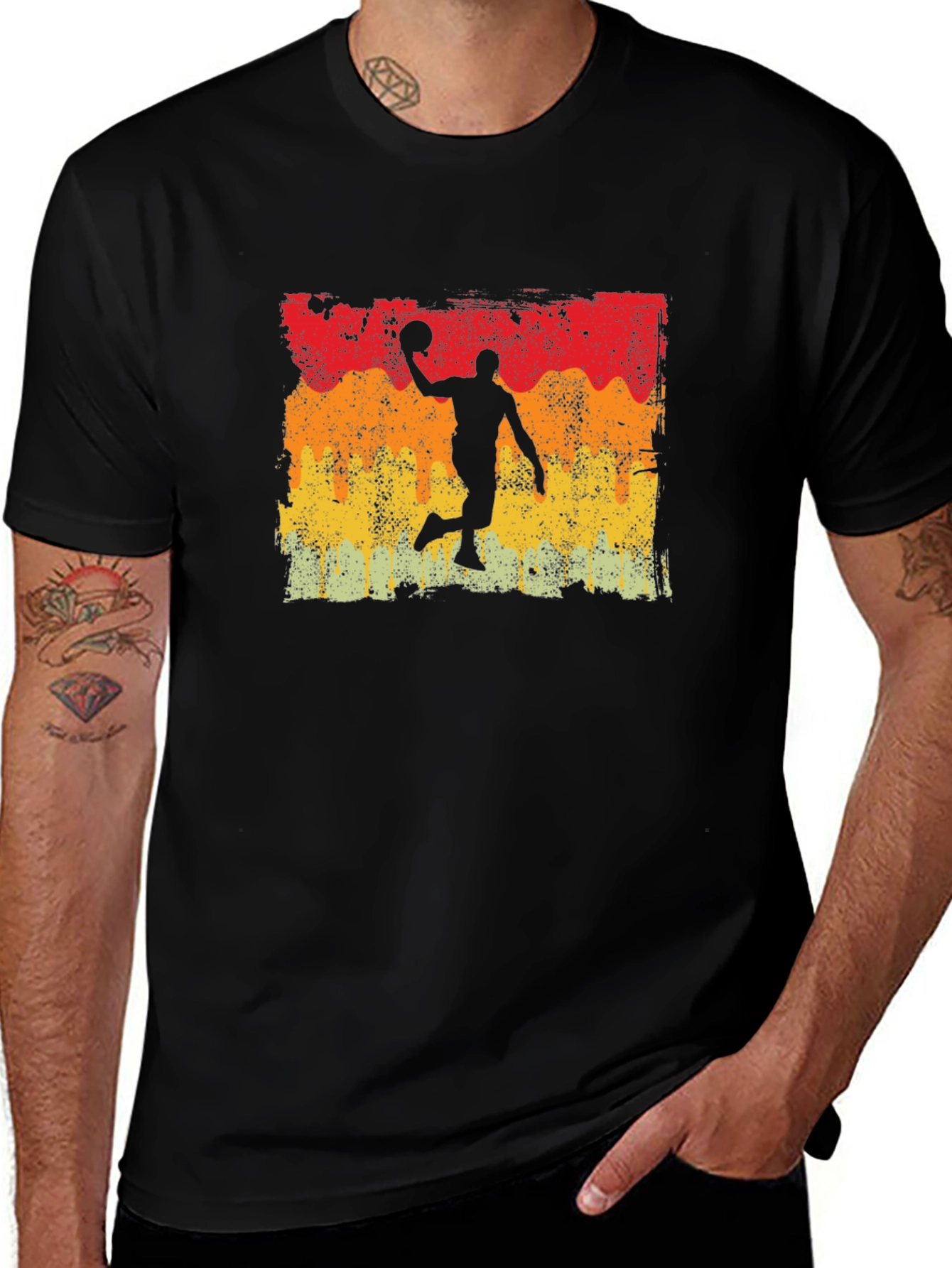 Vintage Basketball Silhouette T-Shirt