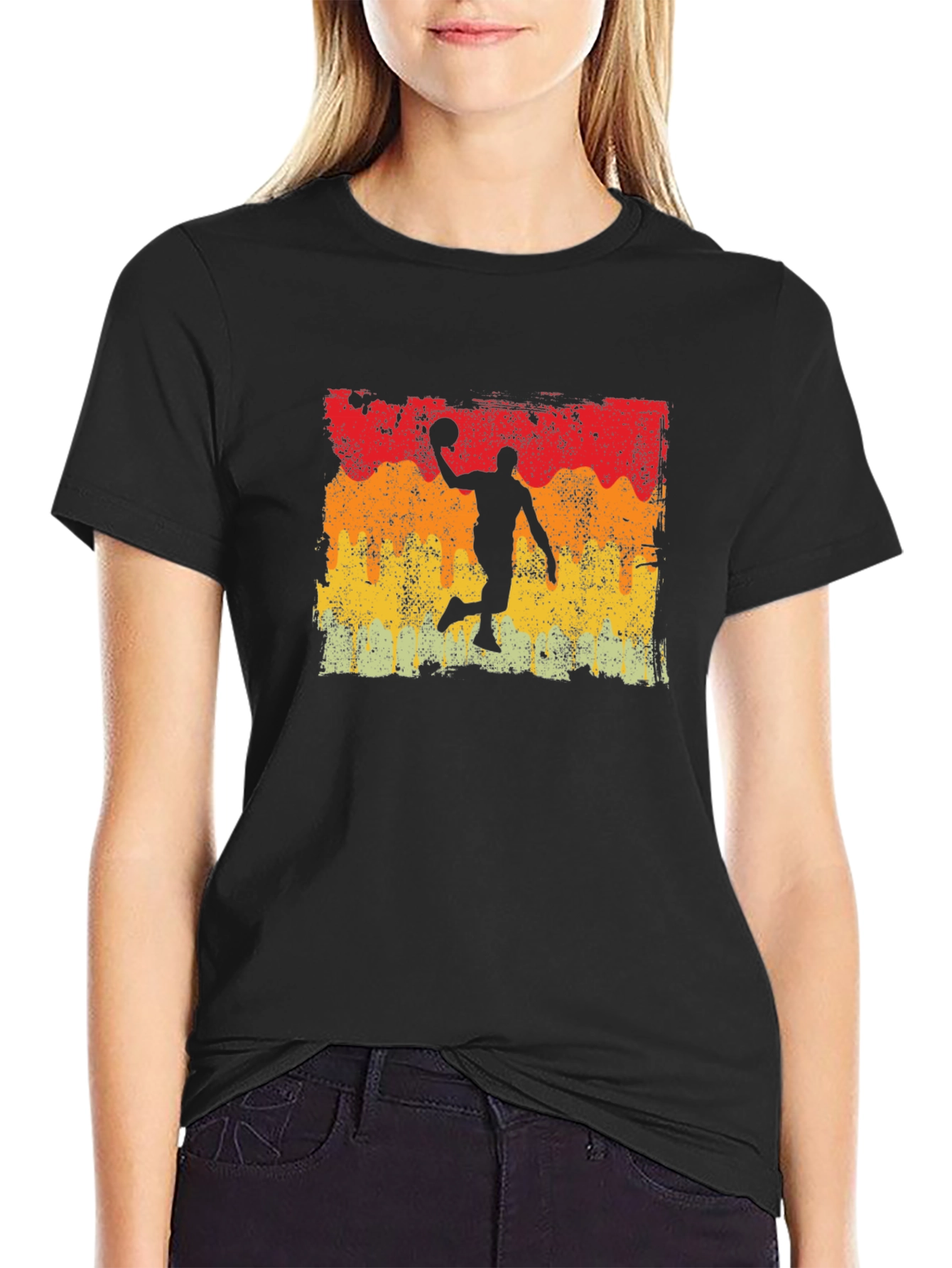 Vintage Basketball Silhouette T-Shirt