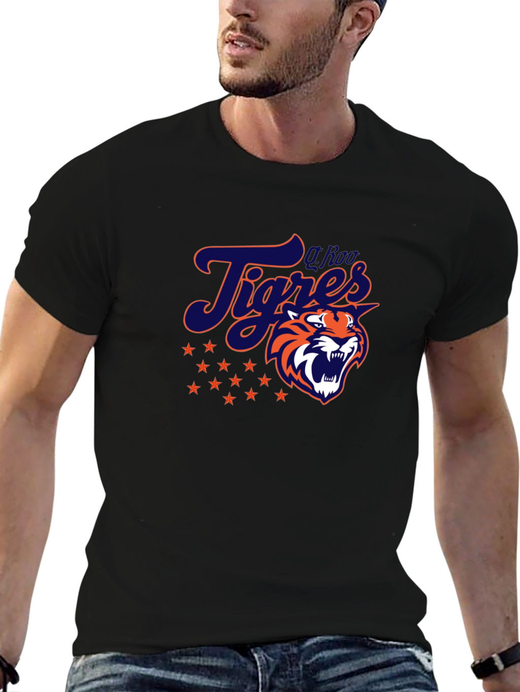 Tigres Baseball Graphic Tee - Black