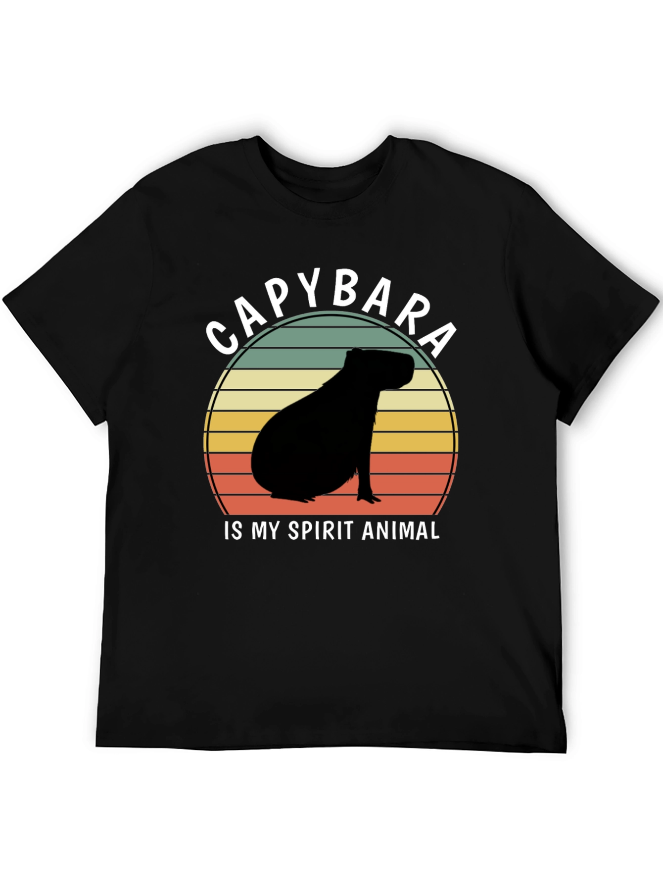 Capybara Spirit Animal Graphic T-Shirt