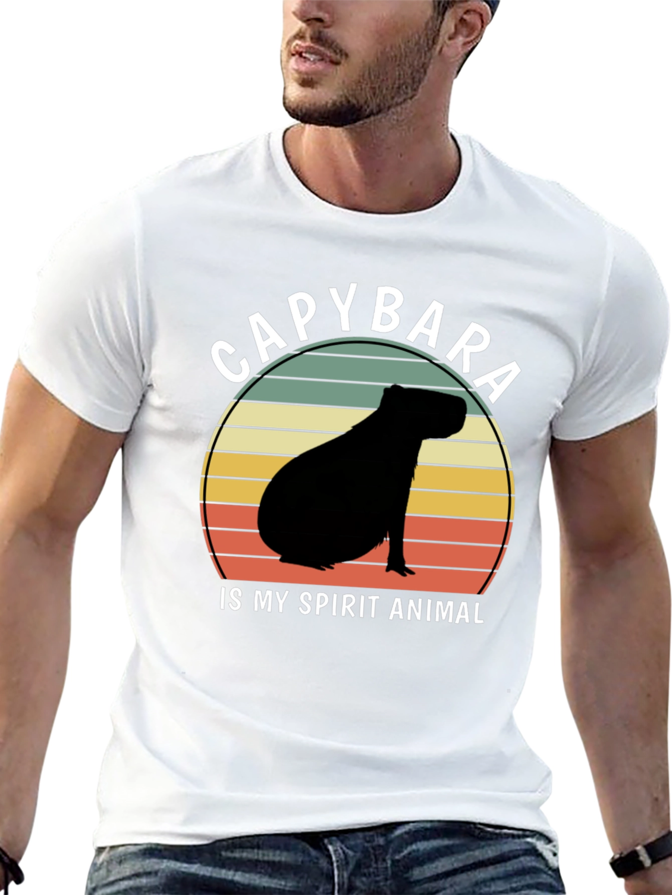 Capybara Spirit Animal Graphic T-Shirt