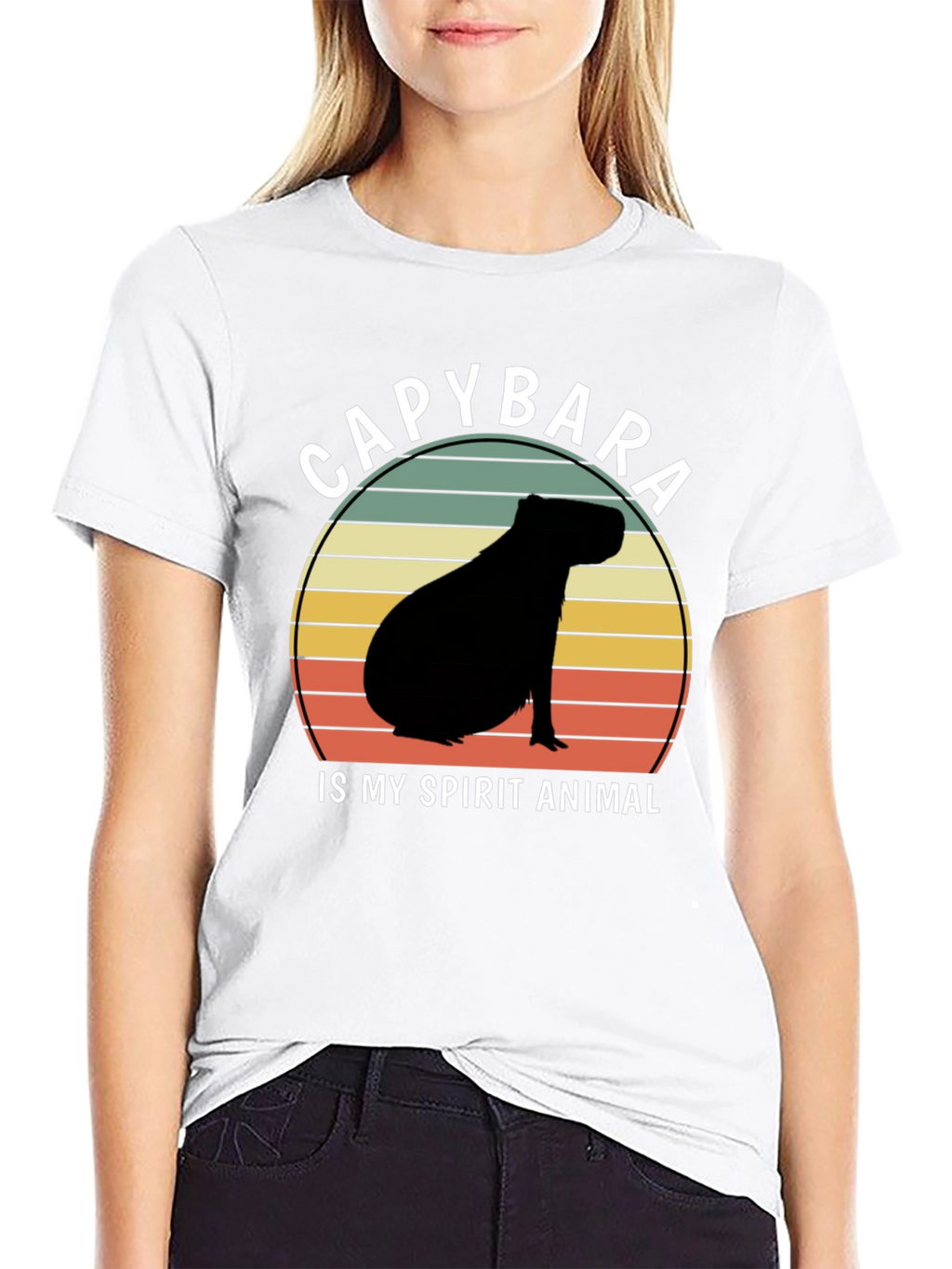 Capybara Spirit Animal Graphic T-Shirt