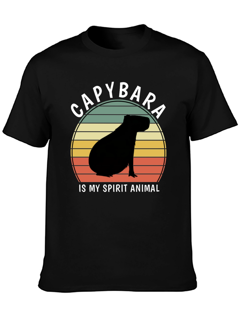 Capybara Spirit Animal Graphic T-Shirt