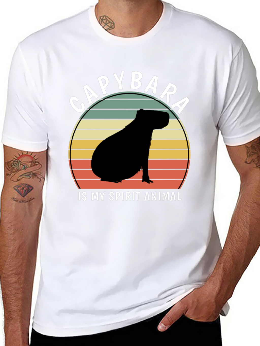 Capybara Spirit Animal Graphic T-Shirt