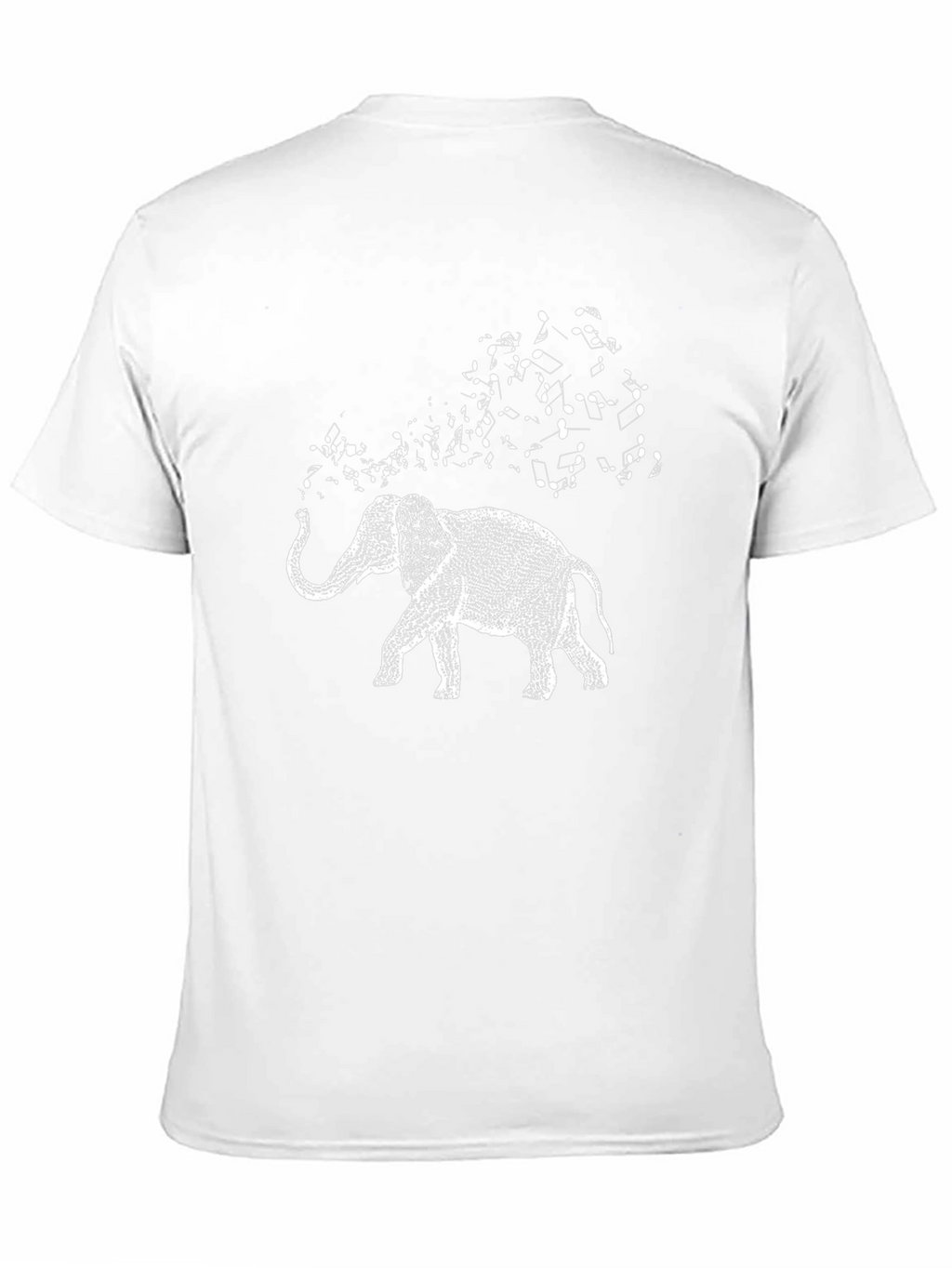 Elephant Music Graphic Tee - Black Cotton T-Shirt