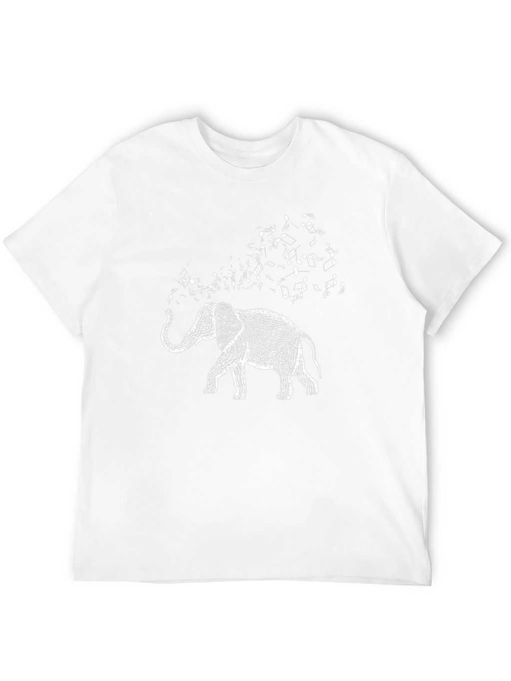 Elephant Music Graphic Tee - Black Cotton T-Shirt