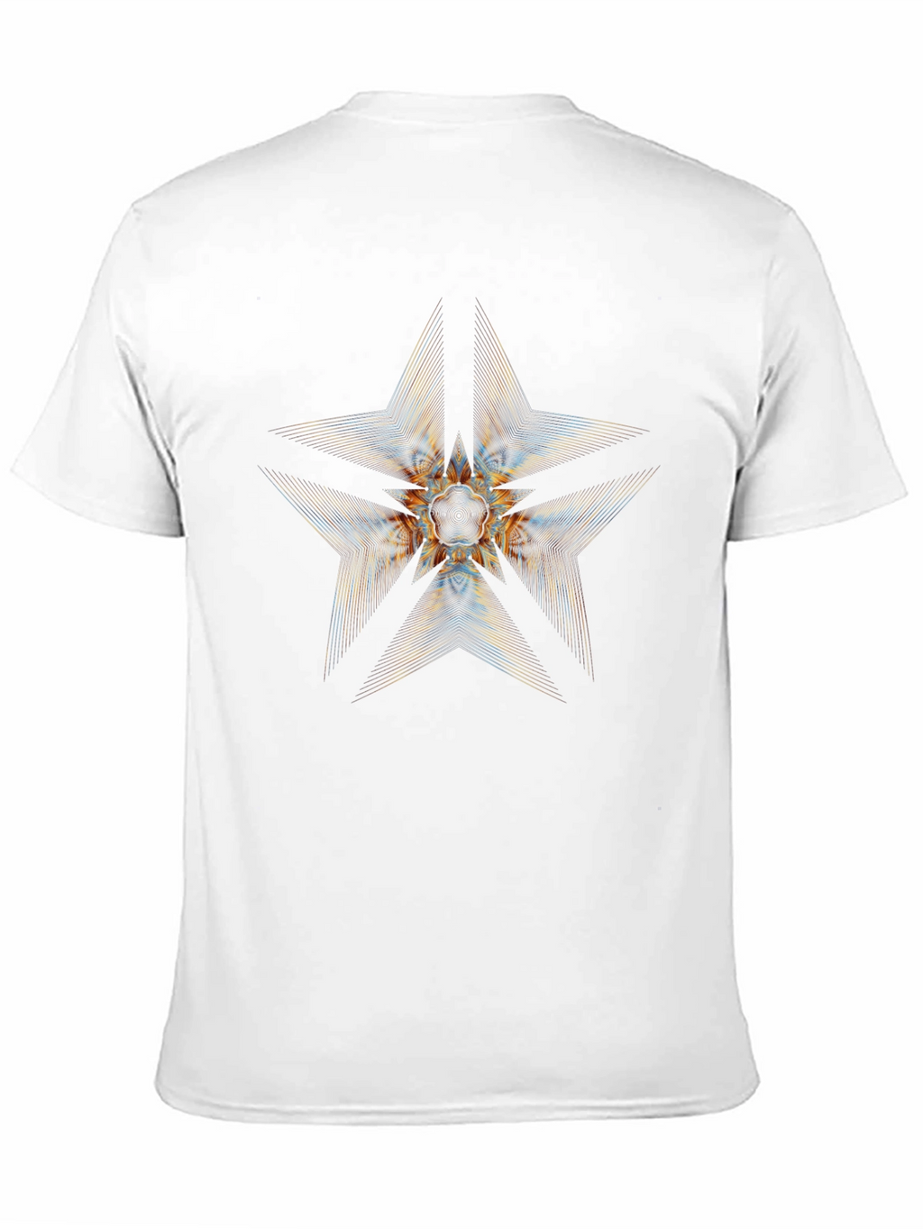 Abstract Star Graphic Black T-Shirt