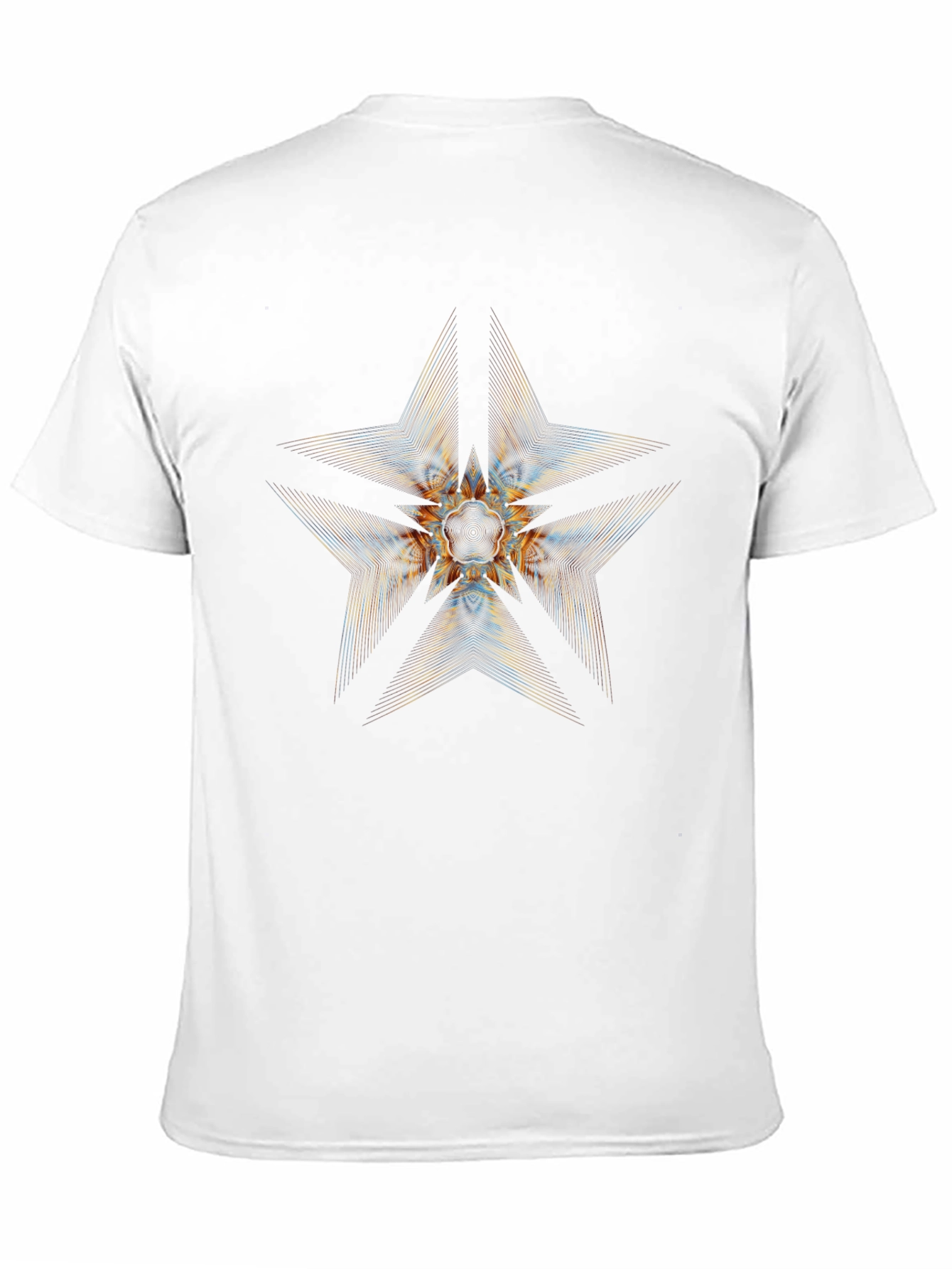 Abstract Star Graphic Black T-Shirt