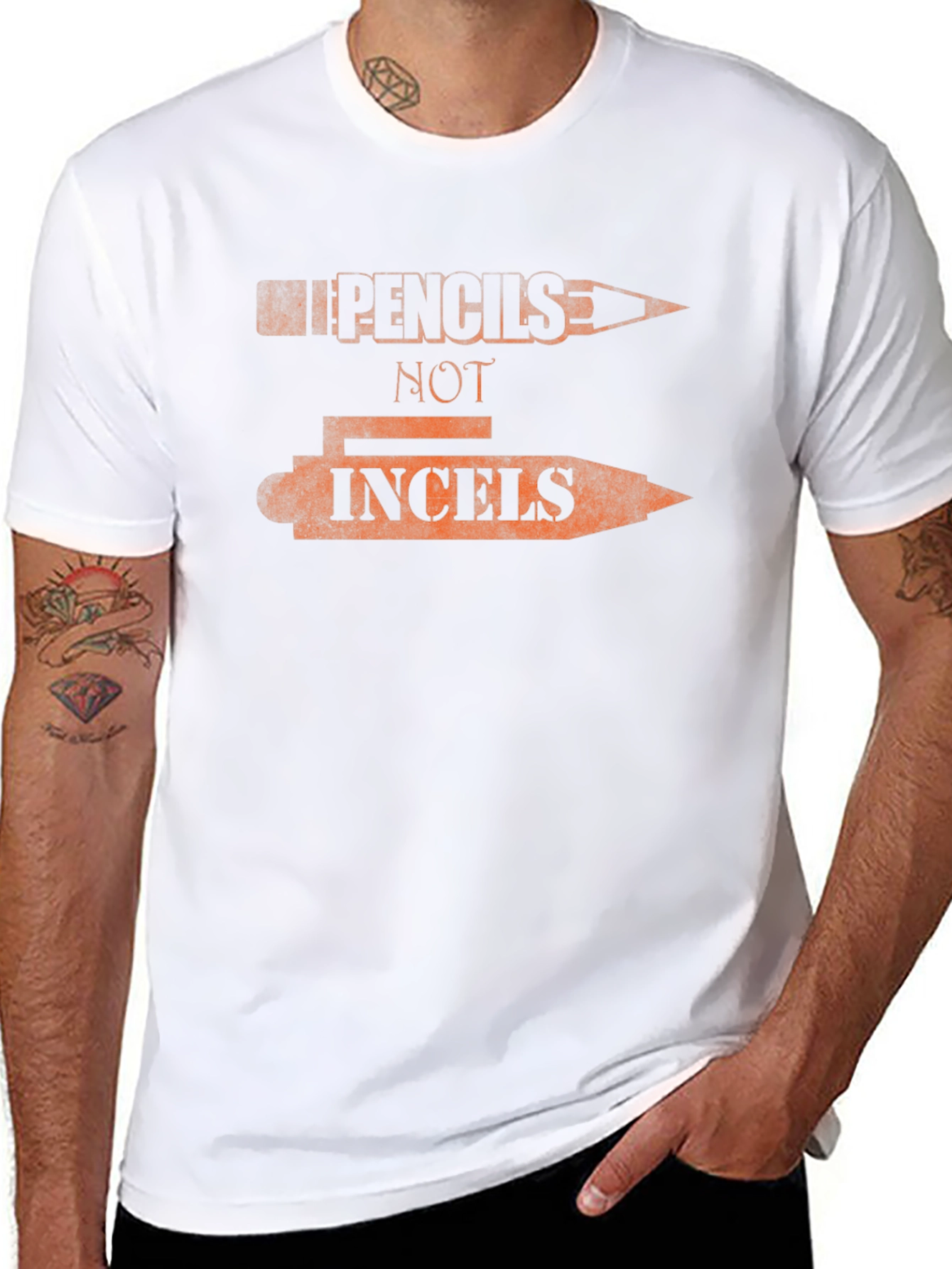 Pencils Not Incels T-Shirt - Funny Graphic Tee