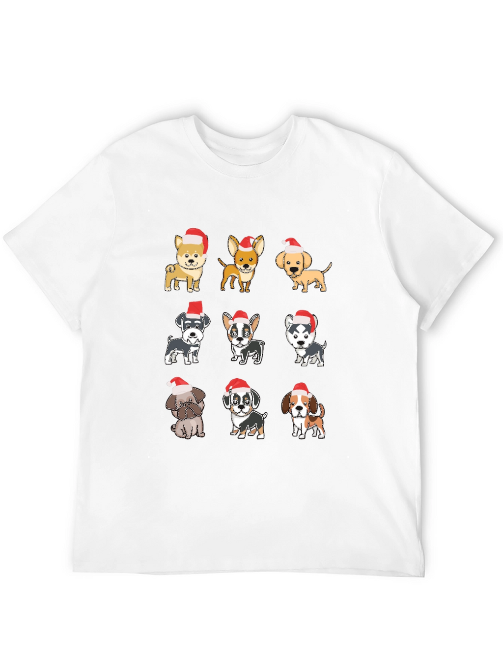 Cute Christmas Dog Breed T-Shirt