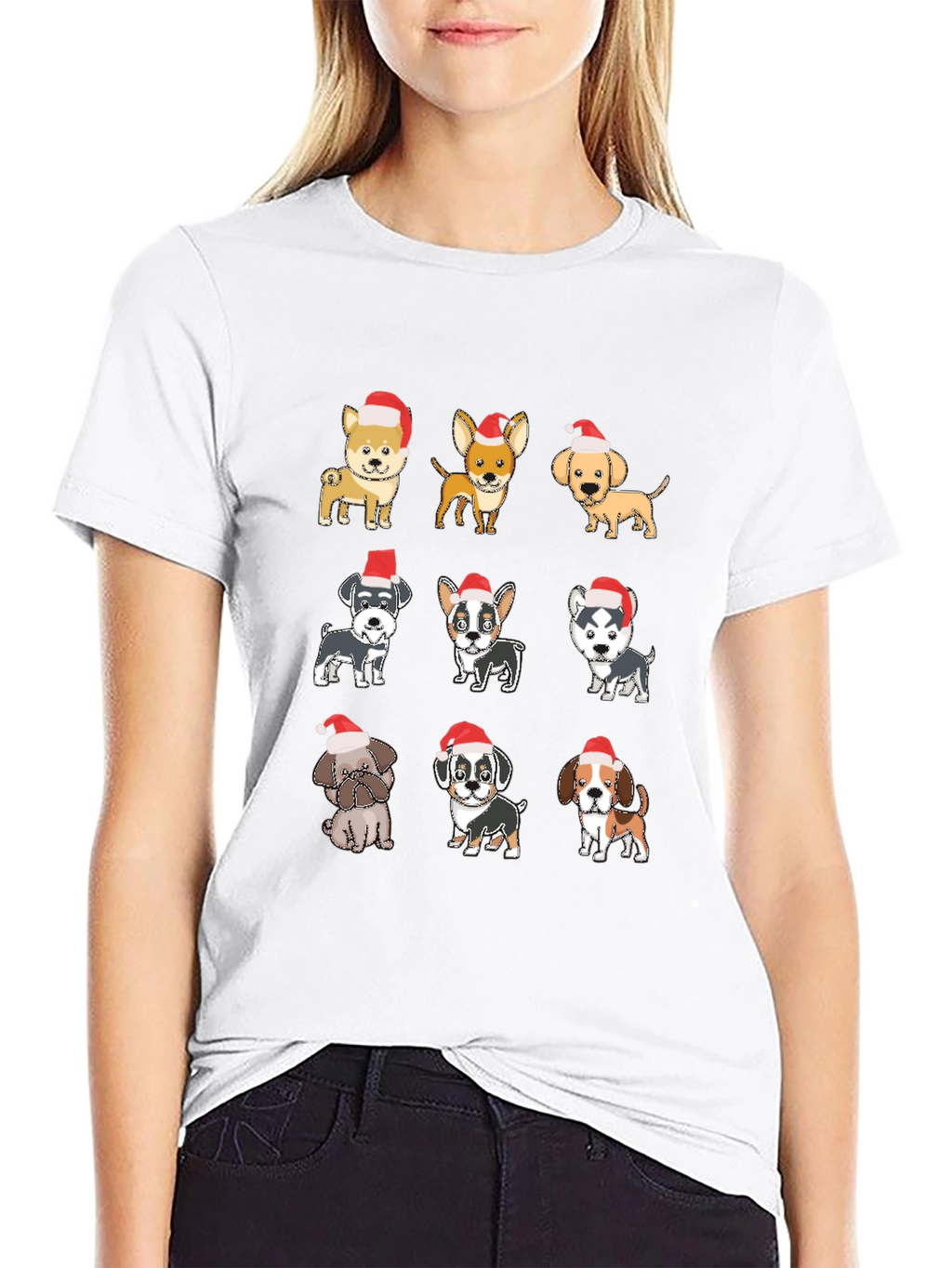 Cute Christmas Dog Breed T-Shirt