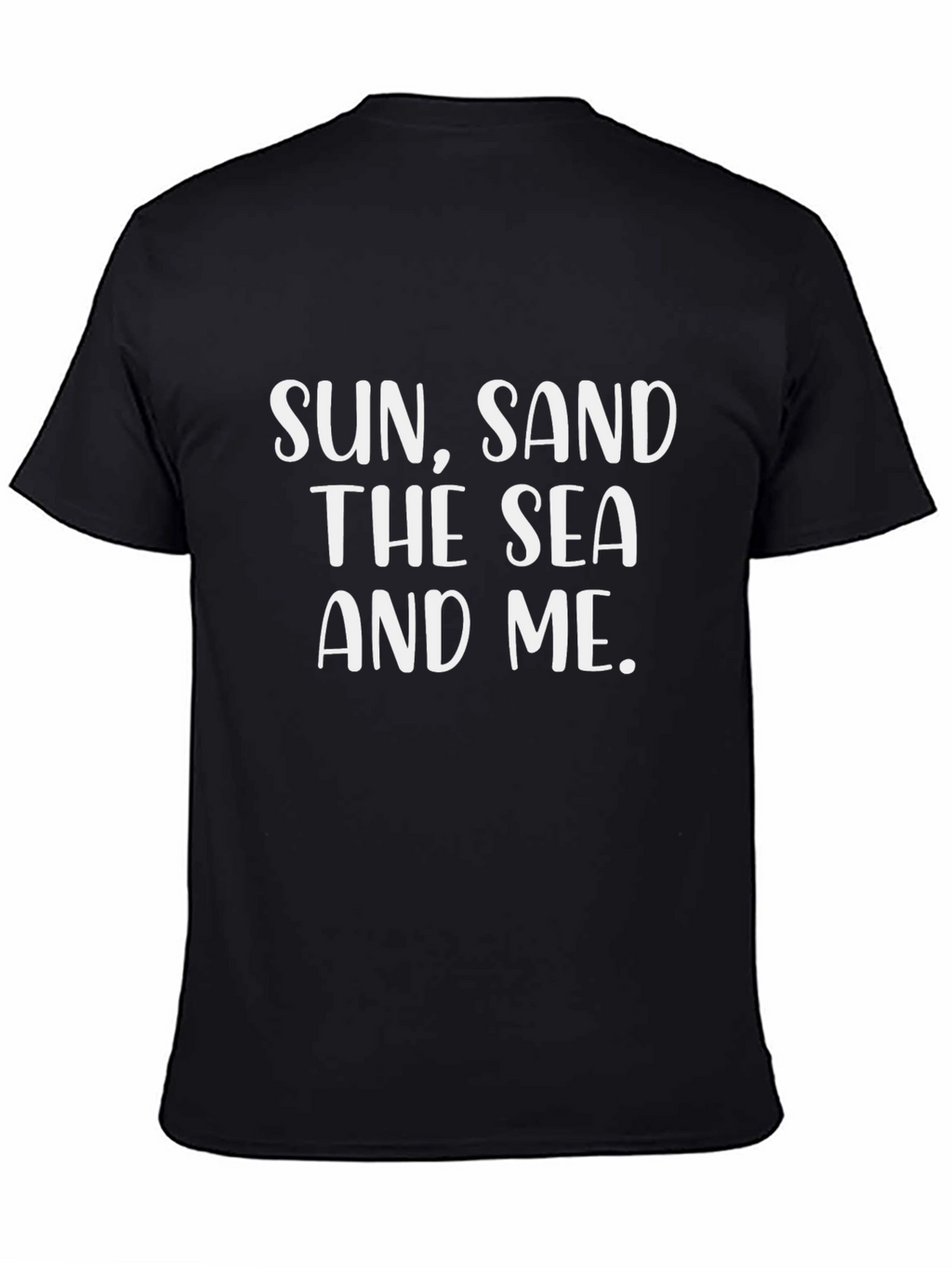 Sun Sand Sea and Me Graphic Tee - Black