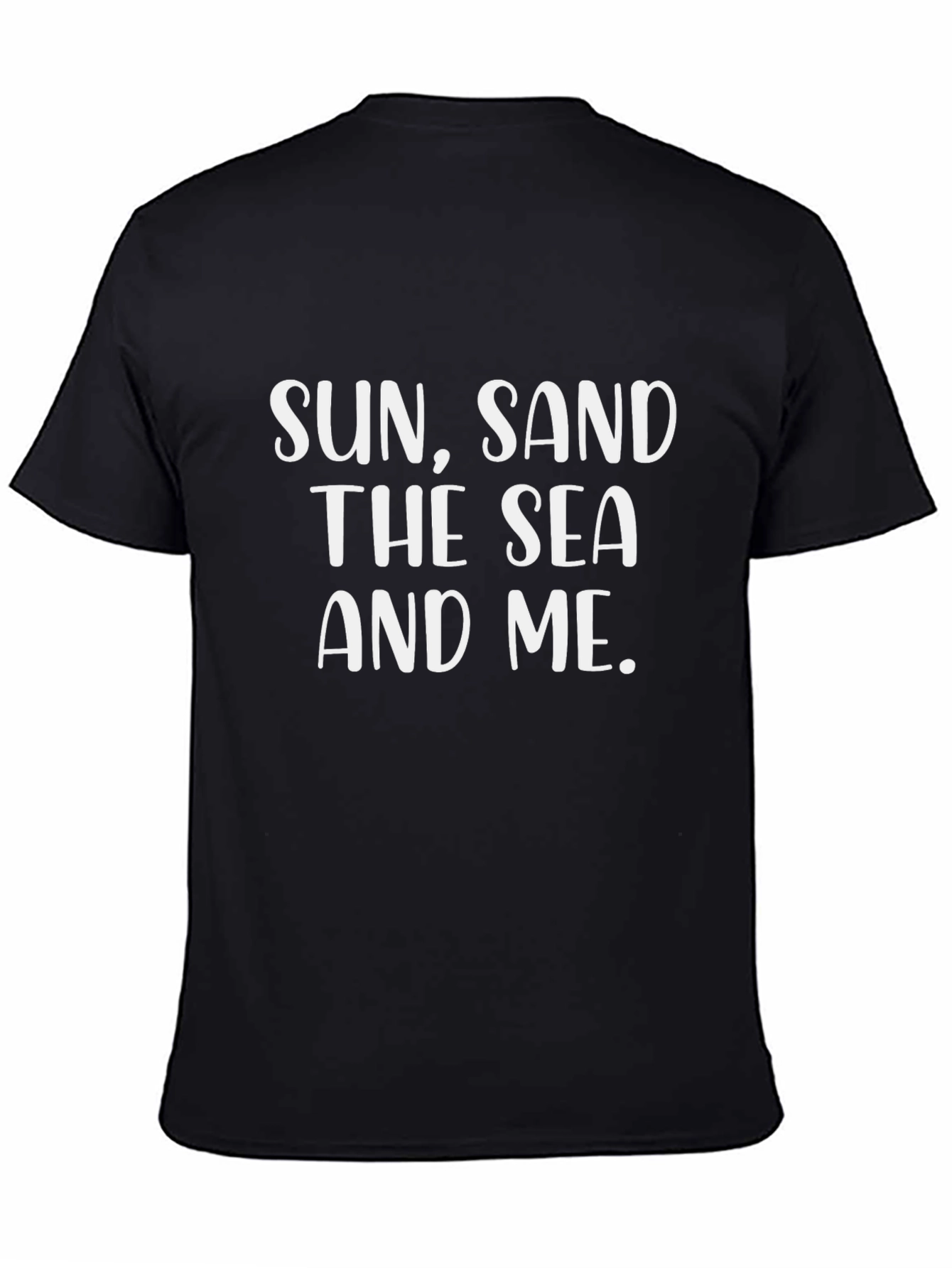 Sun Sand Sea and Me Graphic Tee - Black