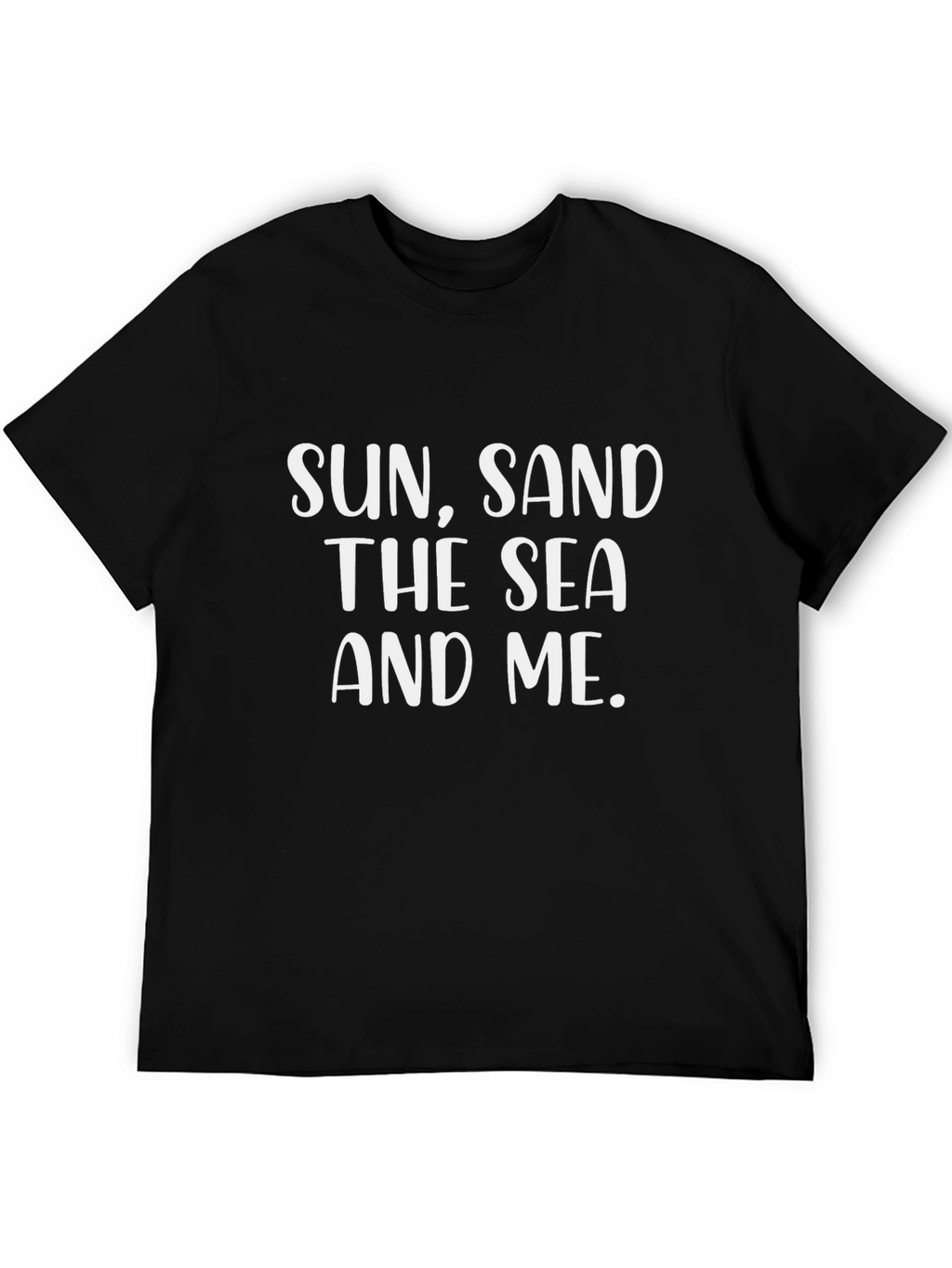 Sun Sand Sea and Me Graphic Tee - Black