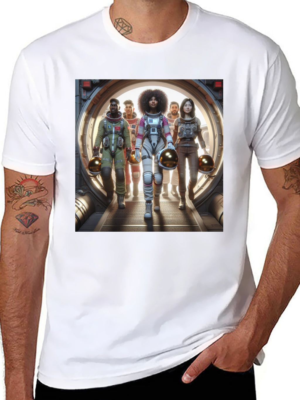 Astronaut Crew Graphic Tee