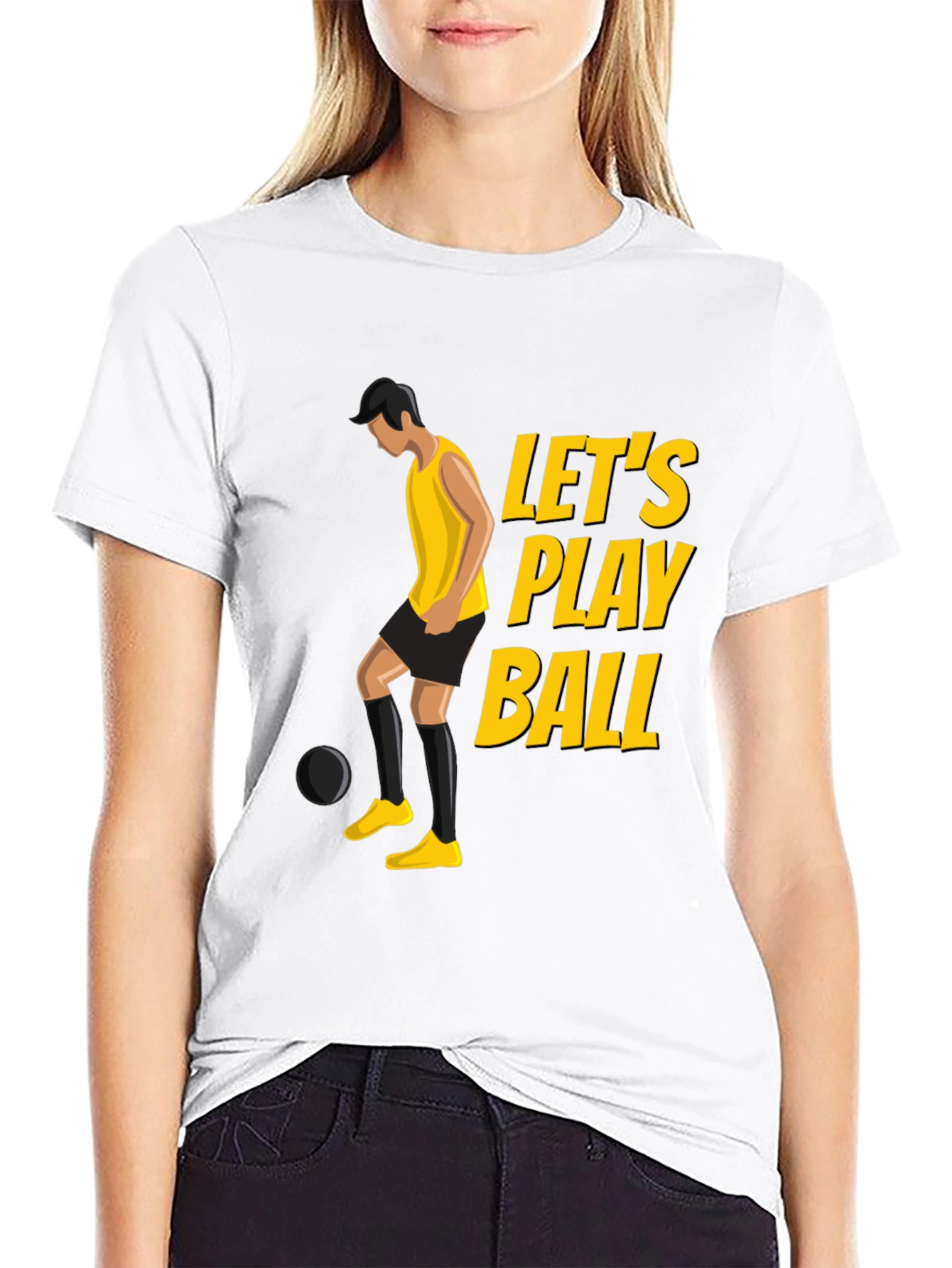 Lets Play Ball Graphic Tee