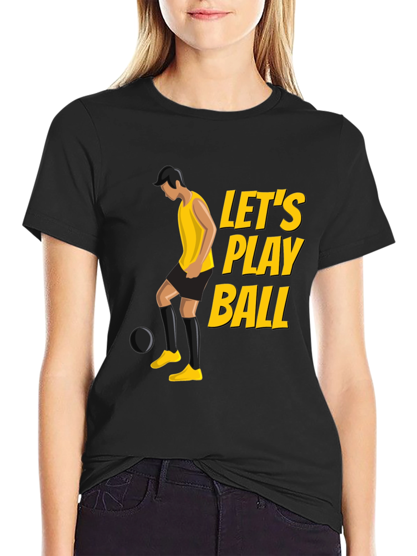 Lets Play Ball Graphic Tee