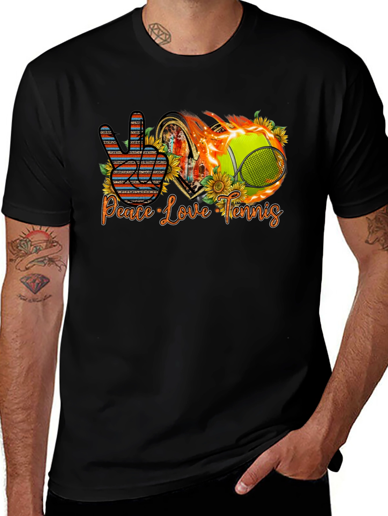 Peace Love Tennis T-Shirt