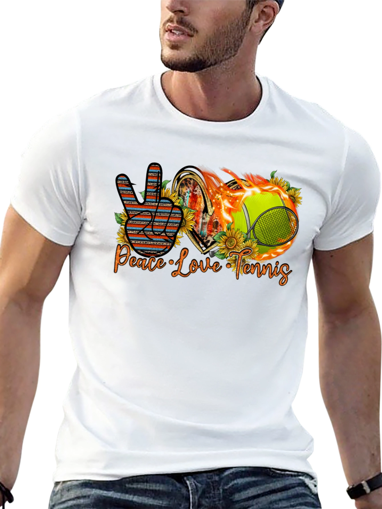 Peace Love Tennis T-Shirt