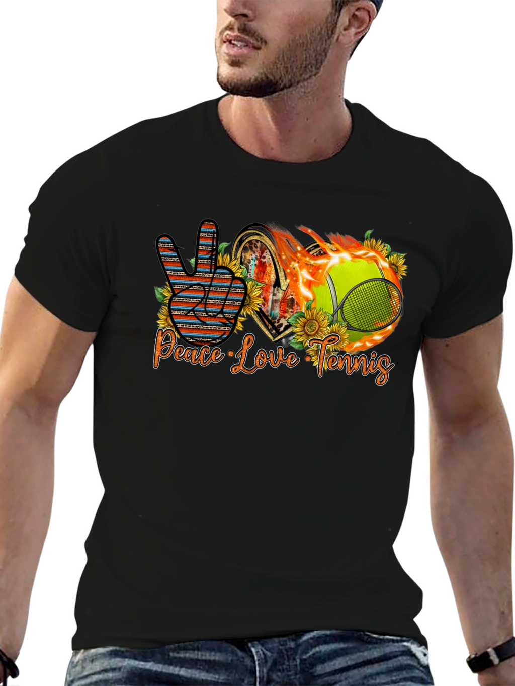 Peace Love Tennis T-Shirt