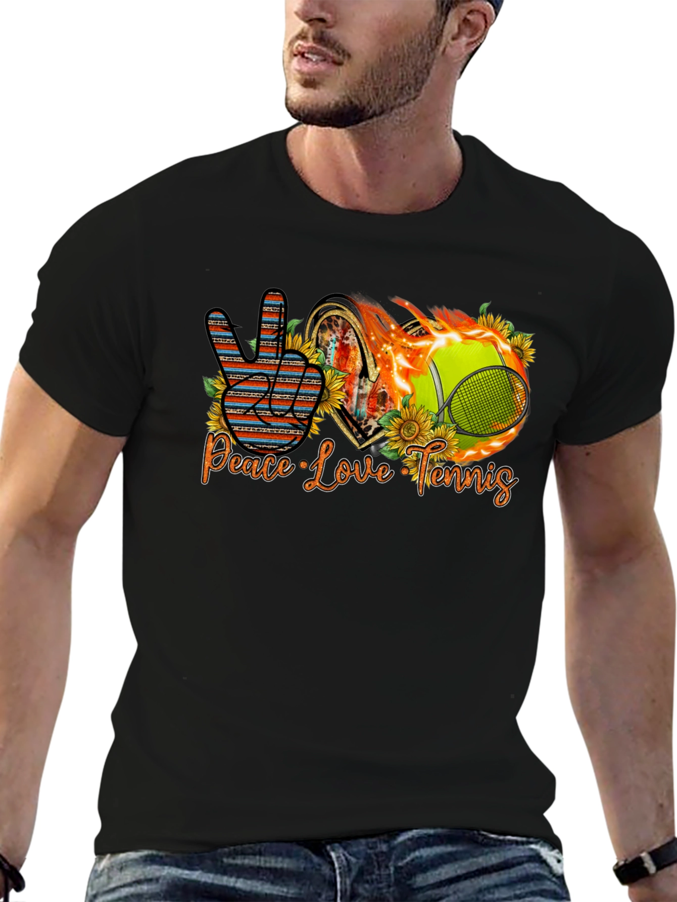 Peace Love Tennis T-Shirt
