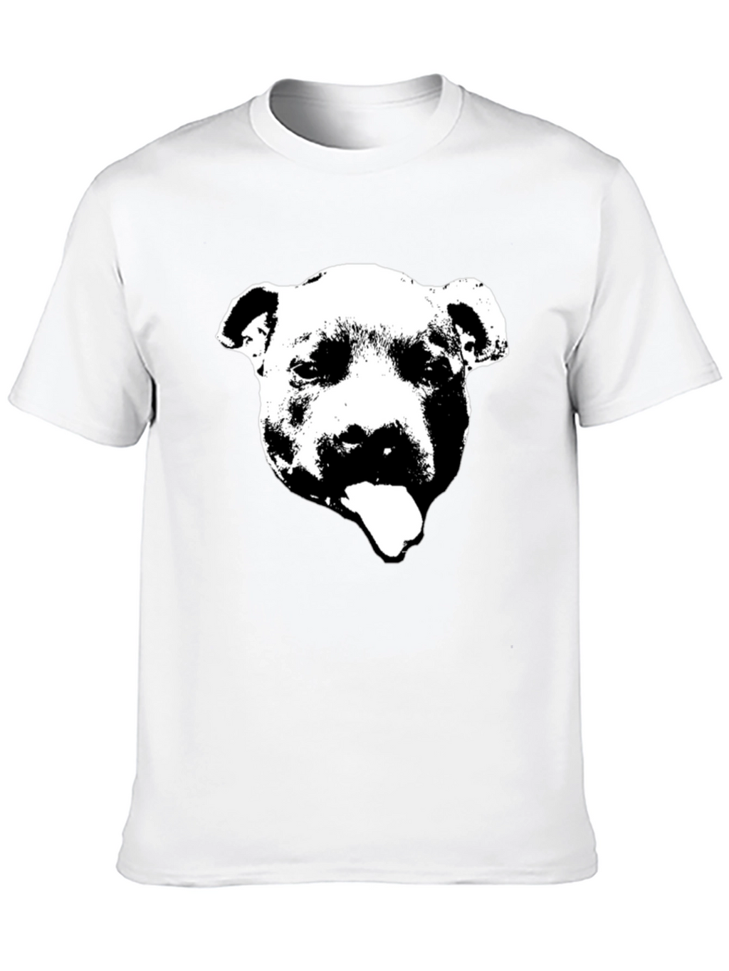 Black Pitbull Graphic T-Shirt - Crew Neck