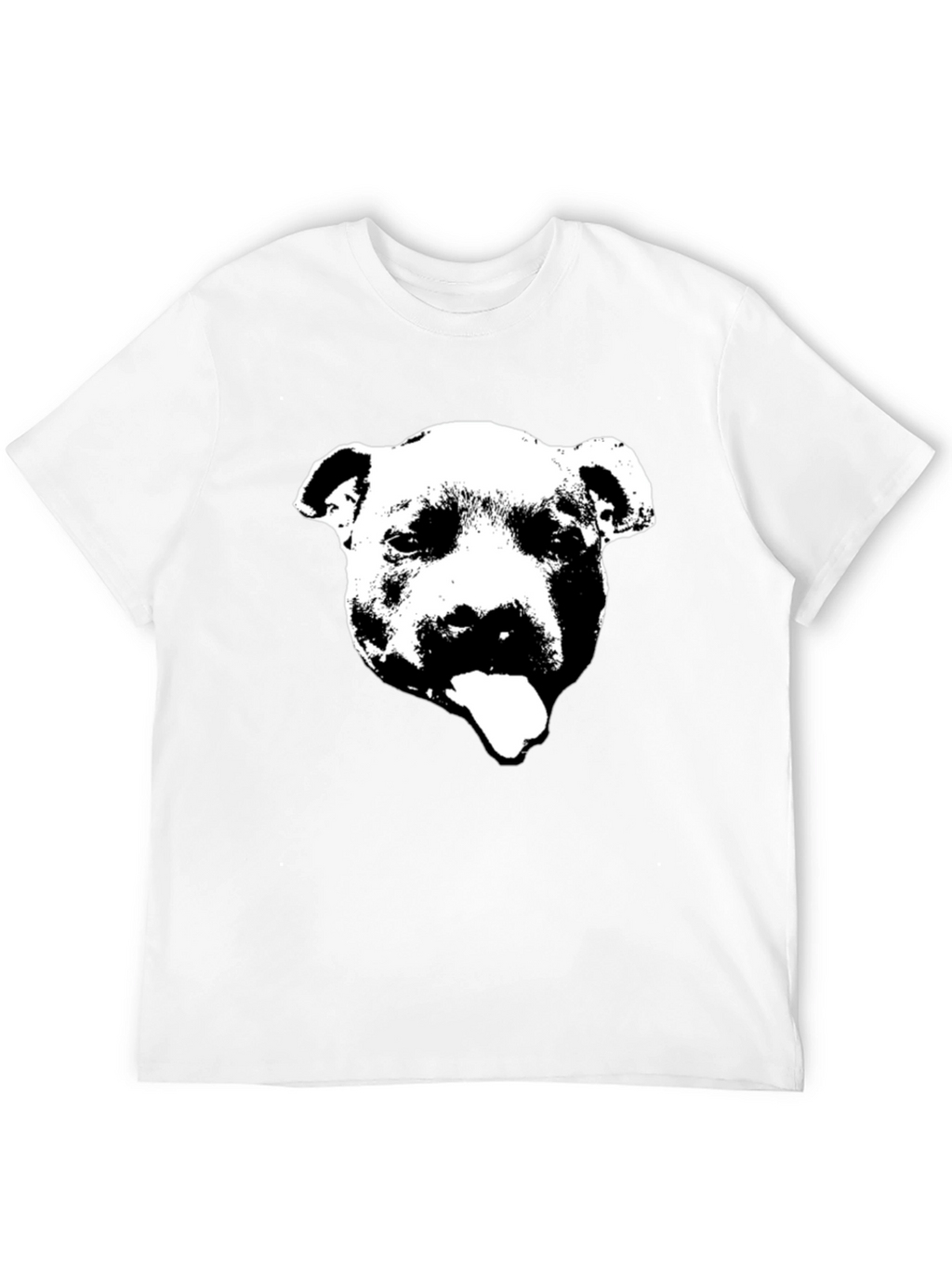 Black Pitbull Graphic T-Shirt - Crew Neck