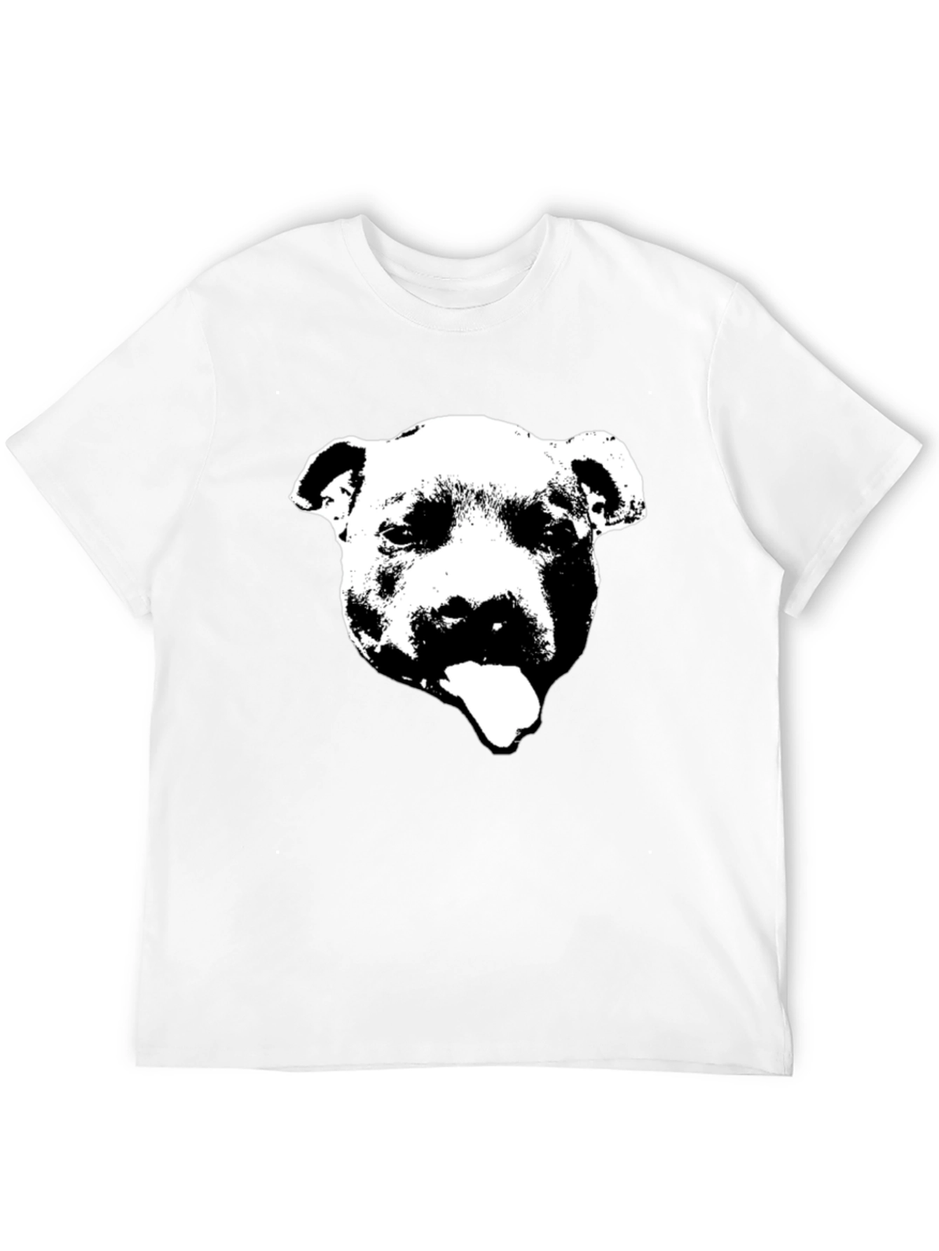 Black Pitbull Graphic T-Shirt - Crew Neck