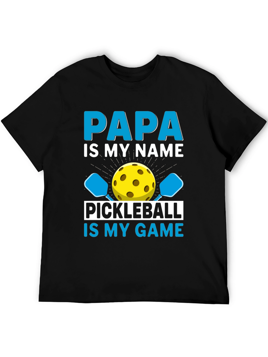 Papa Pickleball T-Shirt - Funny Dad Gift