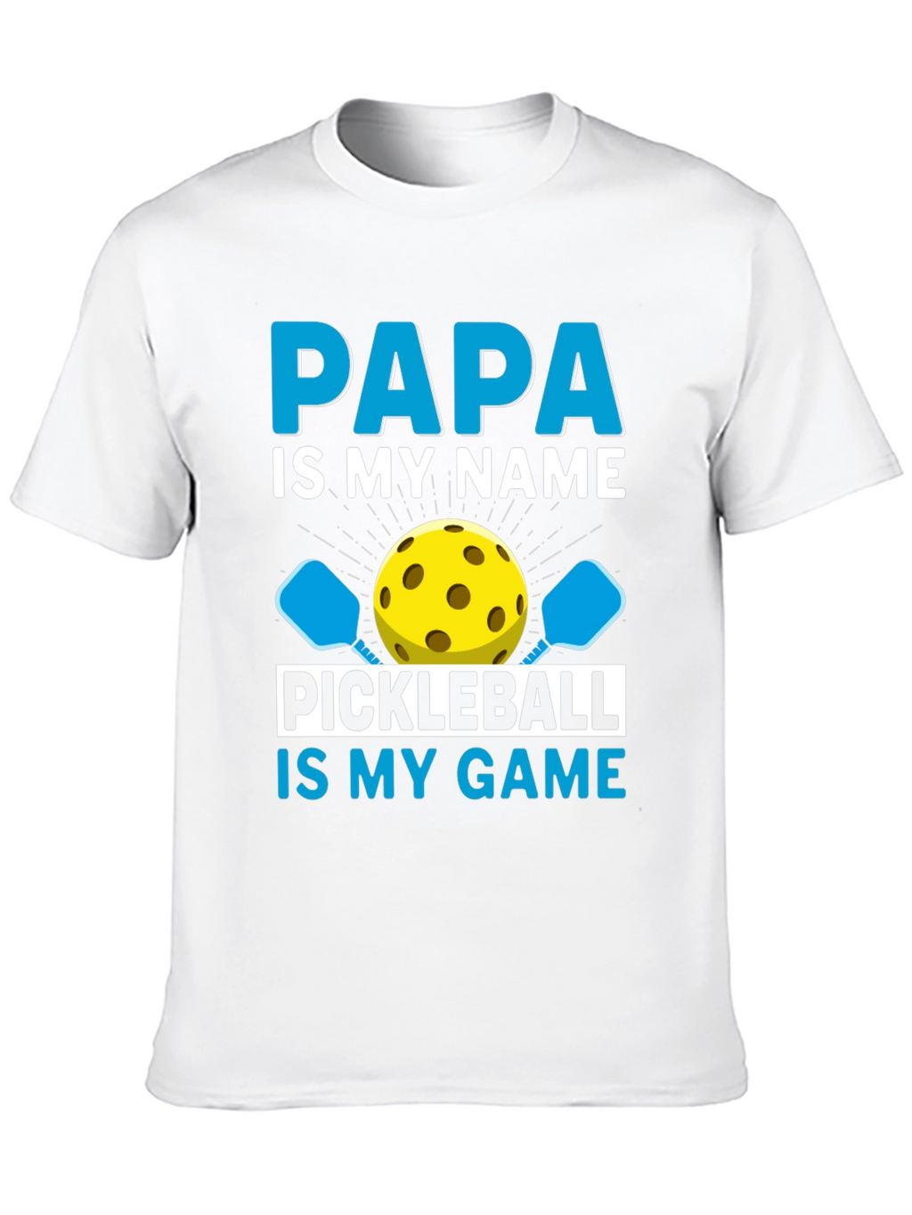 Papa Pickleball T-Shirt - Funny Dad Gift