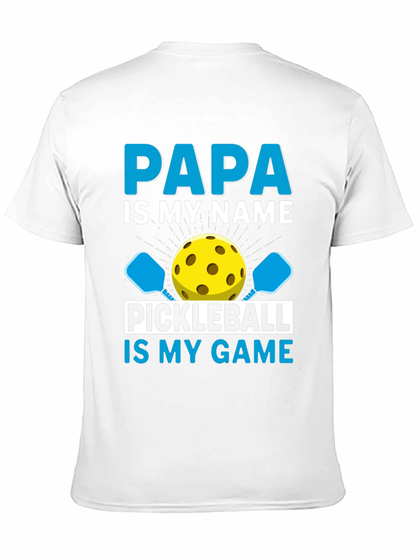 Papa Pickleball T-Shirt - Funny Dad Gift