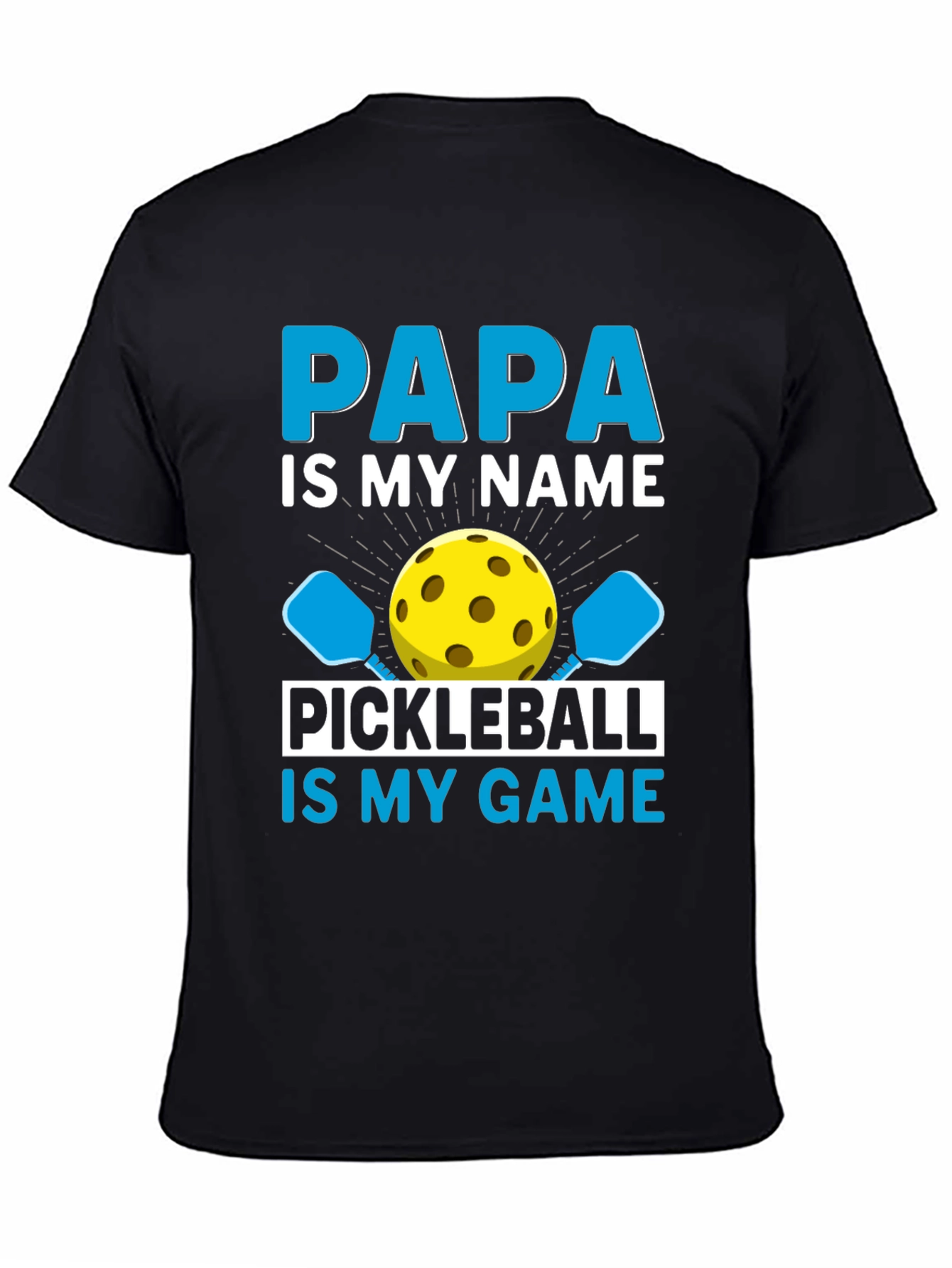 Papa Pickleball T-Shirt - Funny Dad Gift