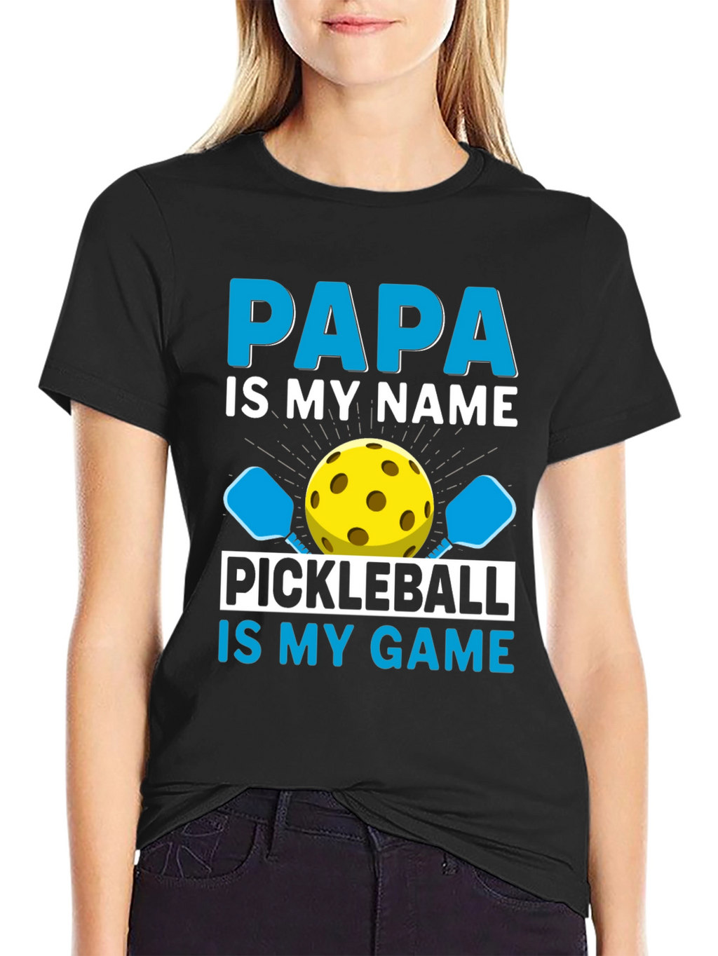 Papa Pickleball T-Shirt - Funny Dad Gift