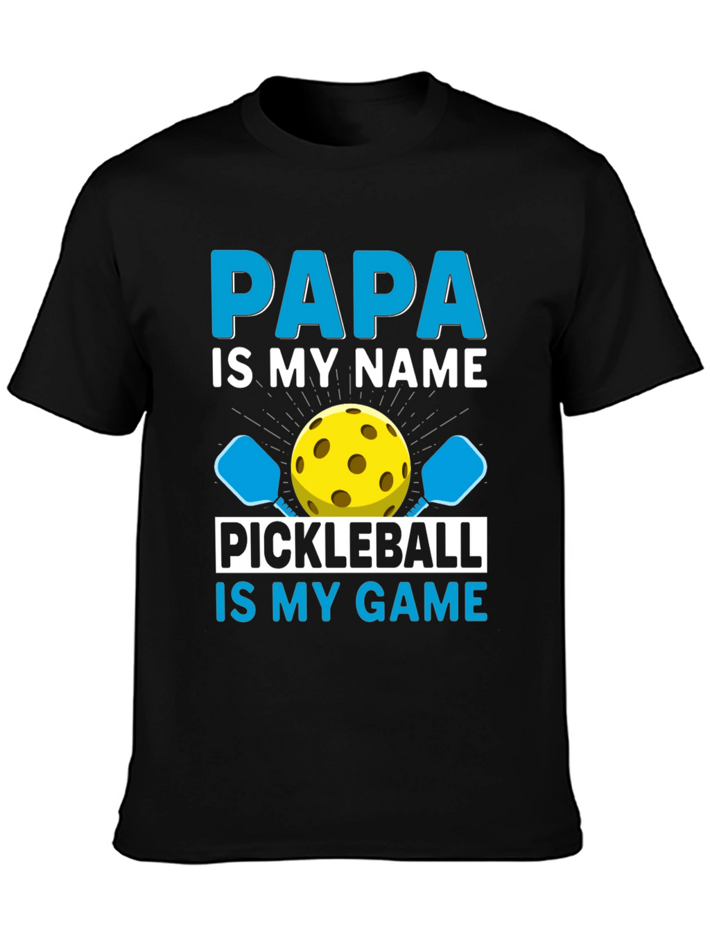 Papa Pickleball T-Shirt - Funny Dad Gift