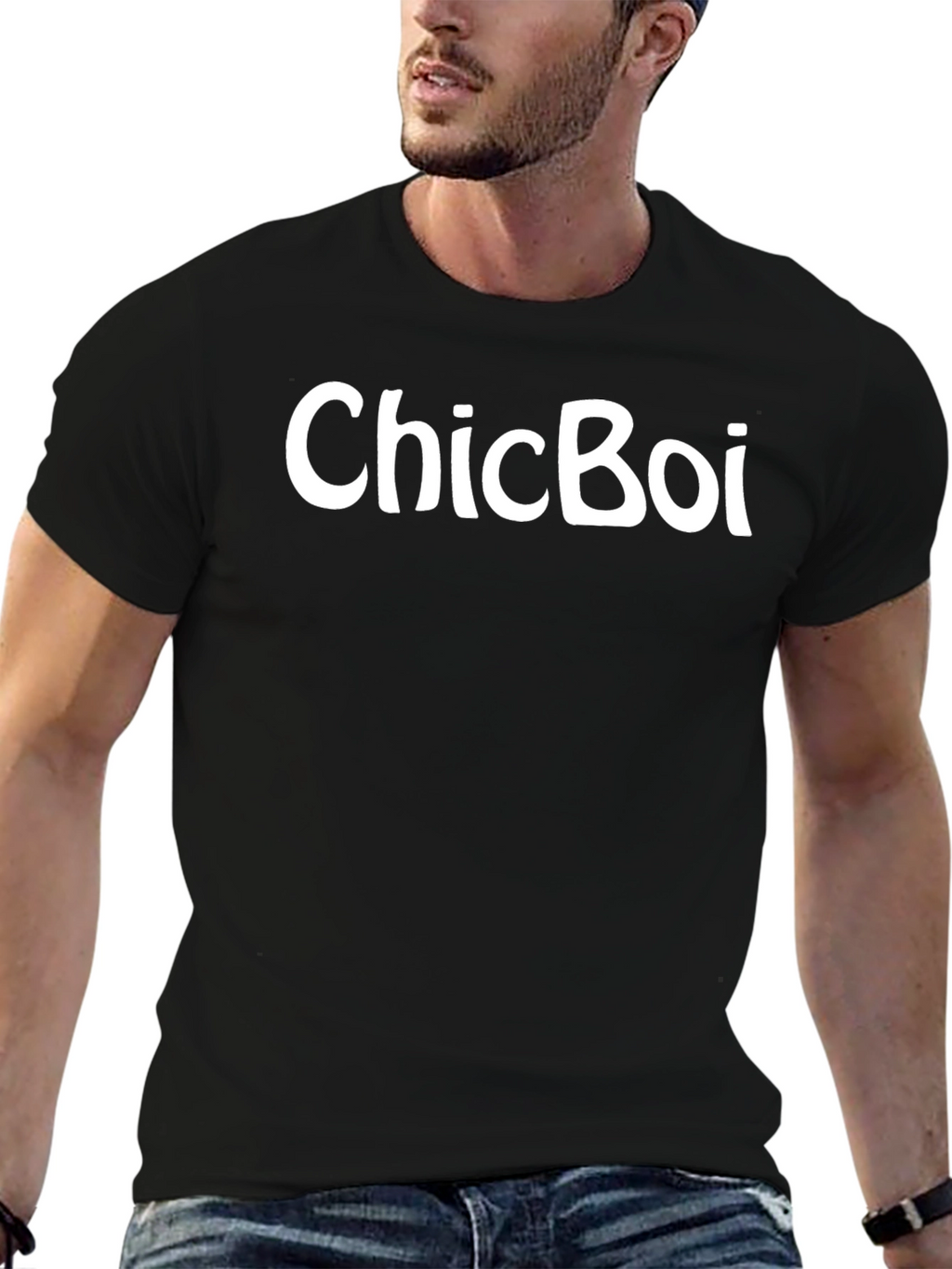 ChicBoi Black T-Shirt - Stylish Casual Wear