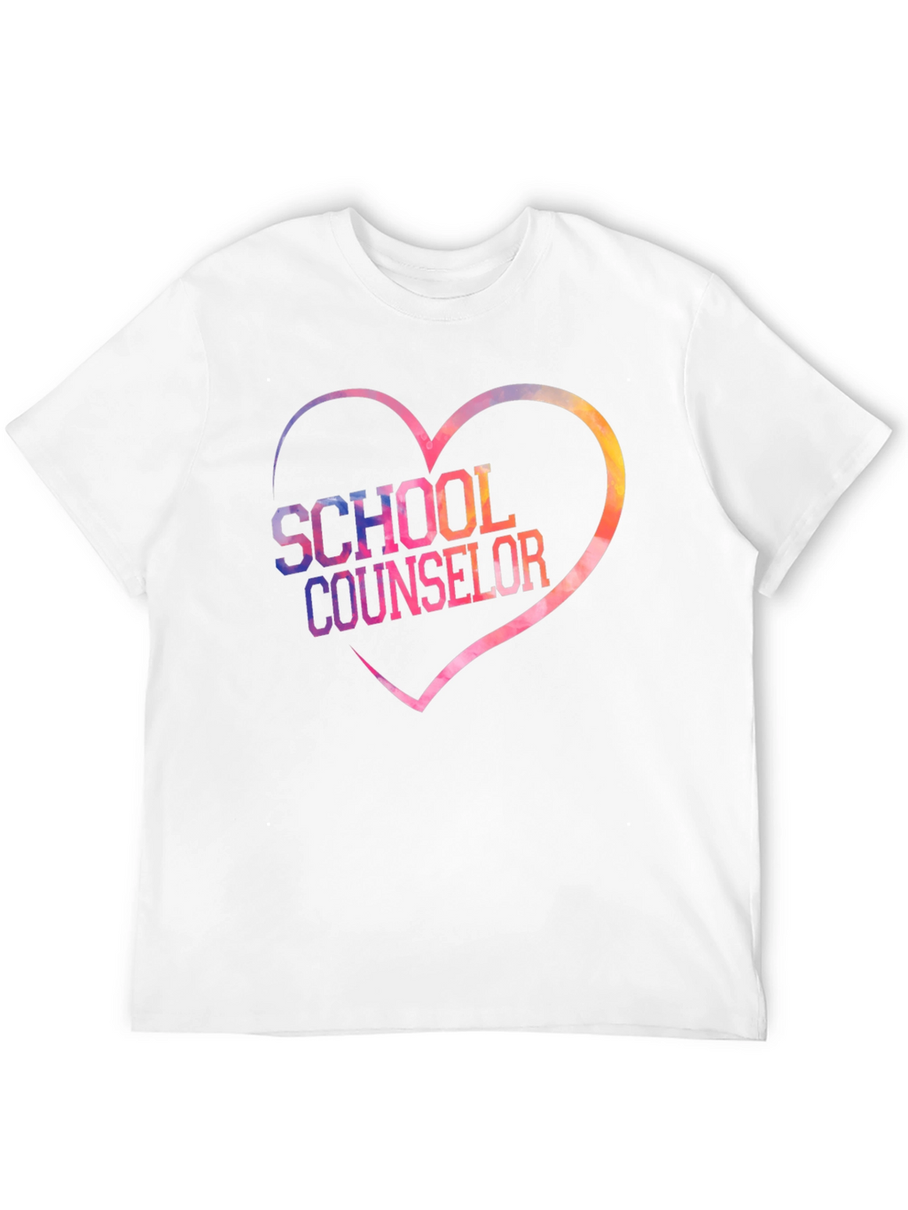 School Counselor Heart Graphic Tee