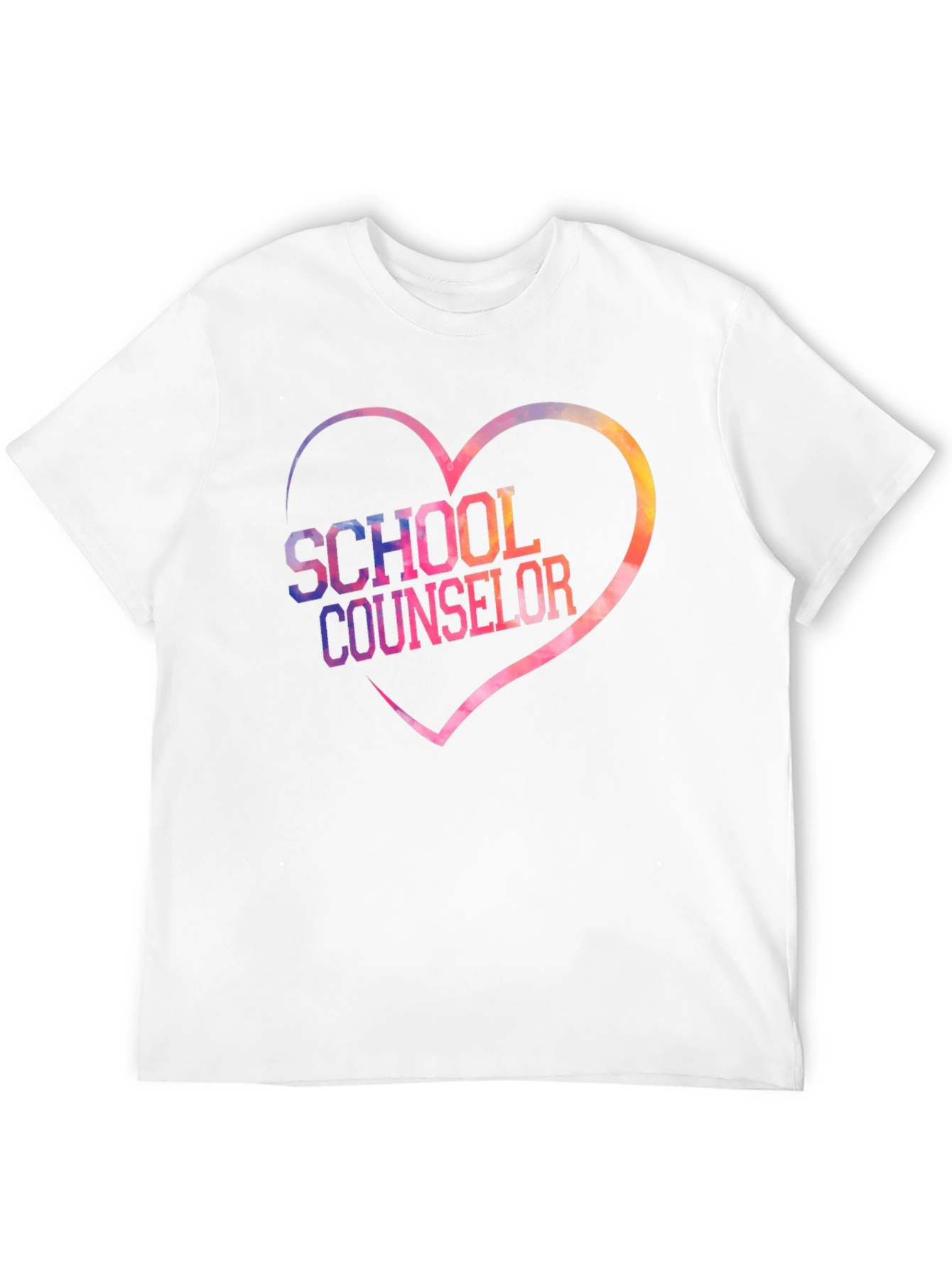 School Counselor Heart Graphic Tee