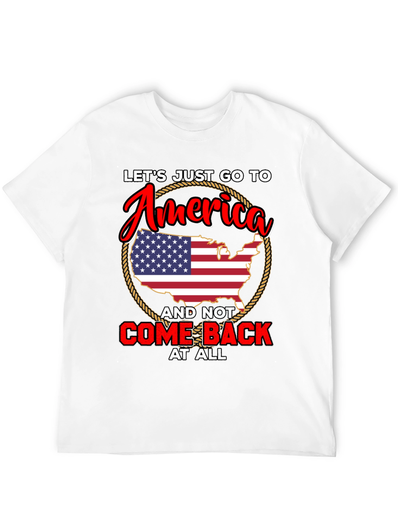 America Graphic Tee - USA Patriotic T-Shirt
