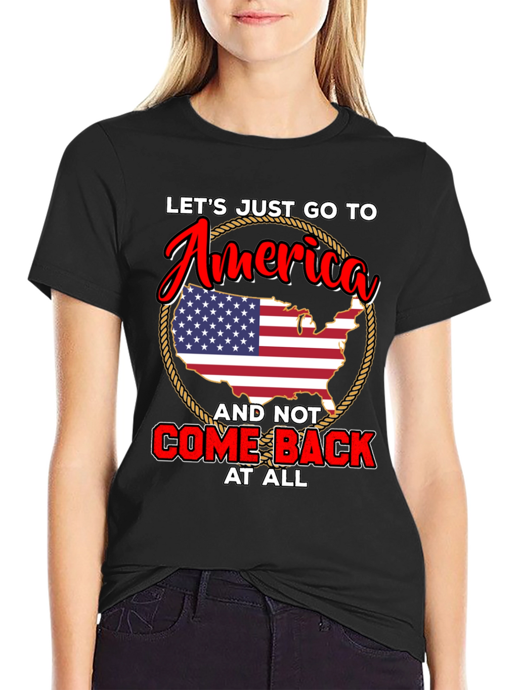 America Graphic Tee - USA Patriotic T-Shirt