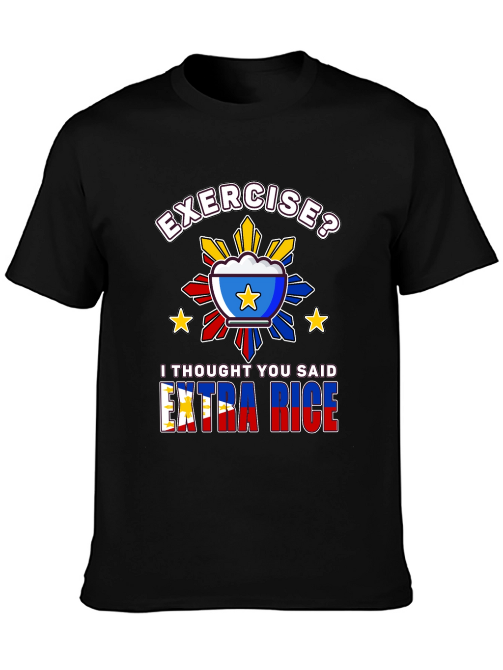 Extra Rice Graphic Tee - Pinoy Foodie T-Shirt