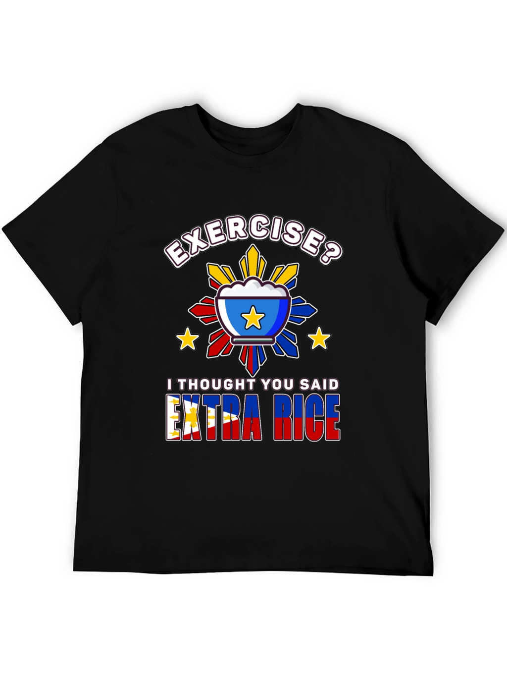 Extra Rice Graphic Tee - Pinoy Foodie T-Shirt